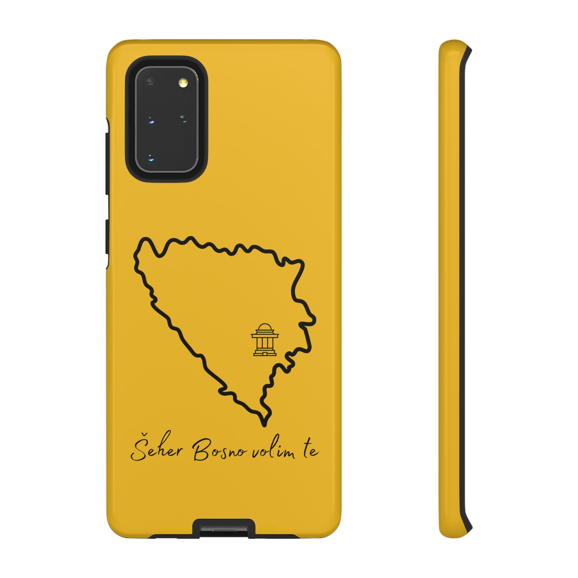 Šeher Bosno Volim Te Phone Case - Yellow