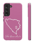 Šeher Bosno Volim Te Phone Case - Light Pink