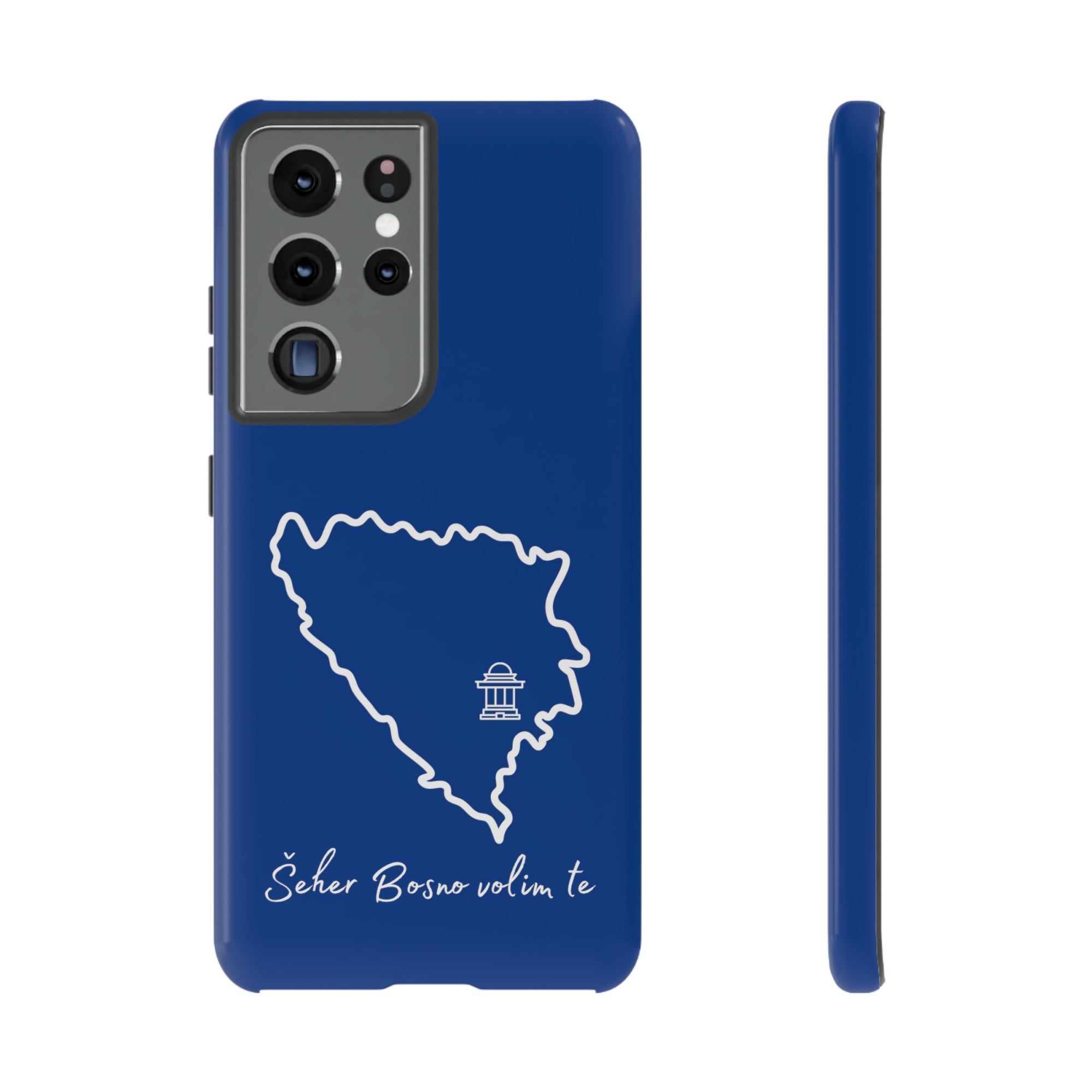 Šeher Bosno Volim Te Phone Case - Blue