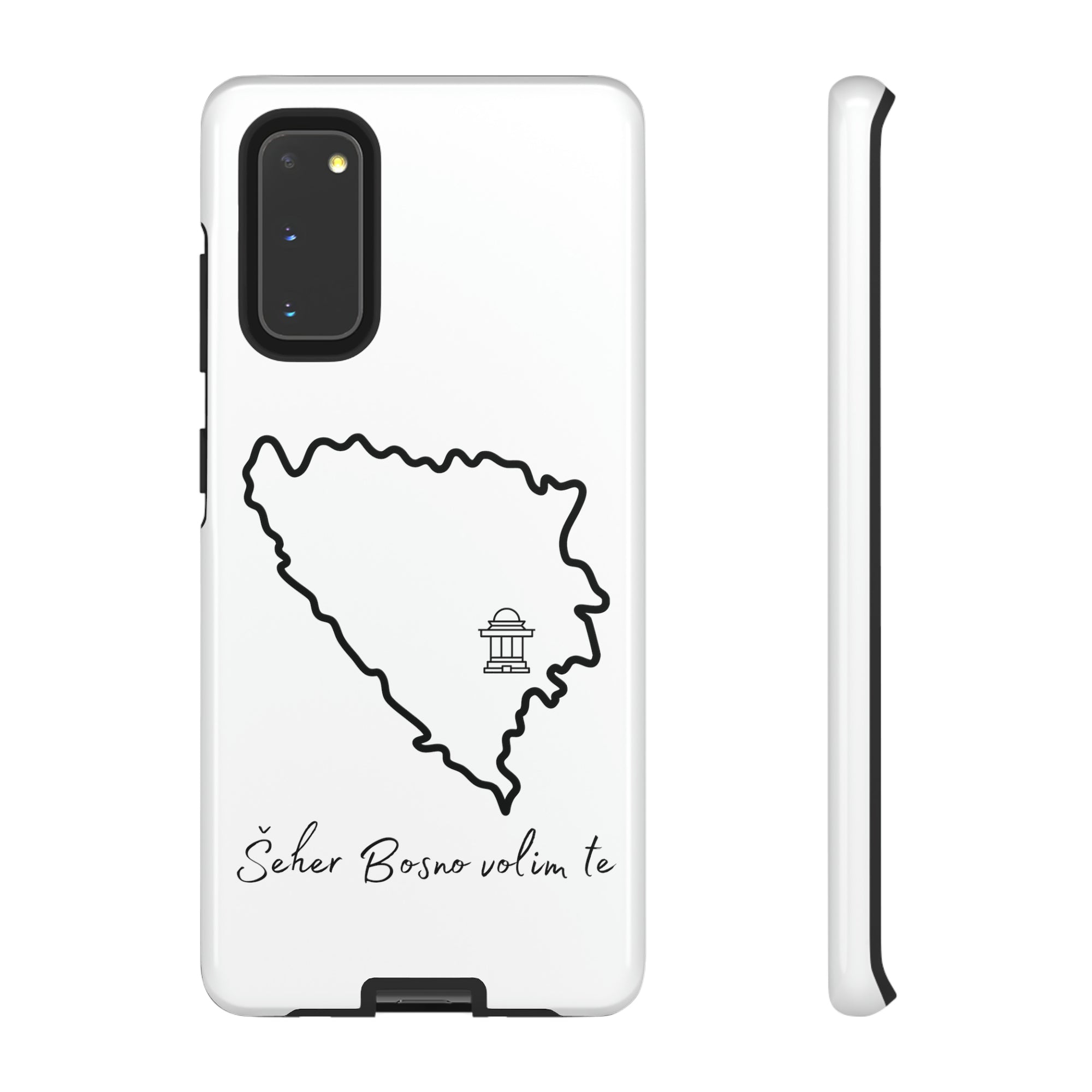 Šeher Bosno Volim Te Phone Case - White