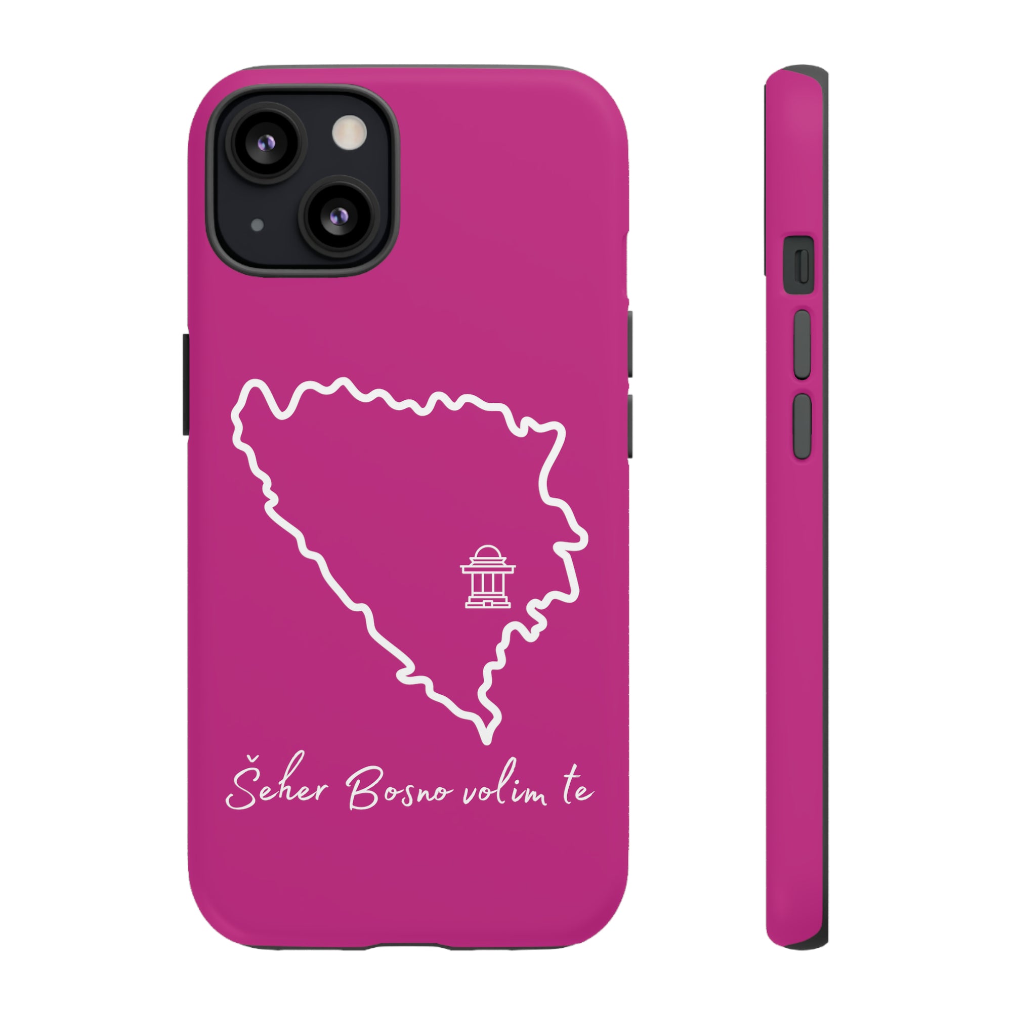 Šeher Bosno Volim Te Phone Case - Pink