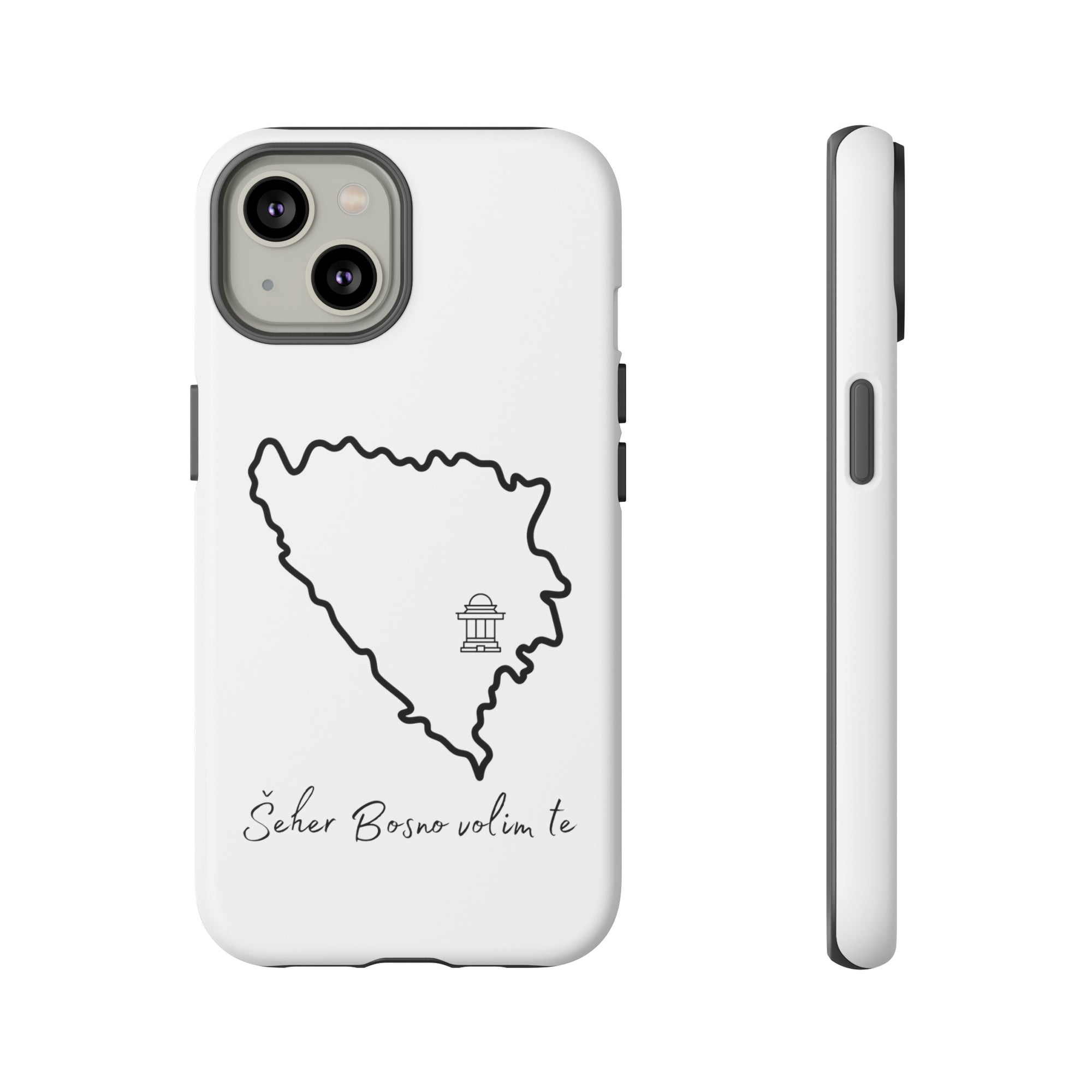 Šeher Bosno Volim Te Phone Case - White