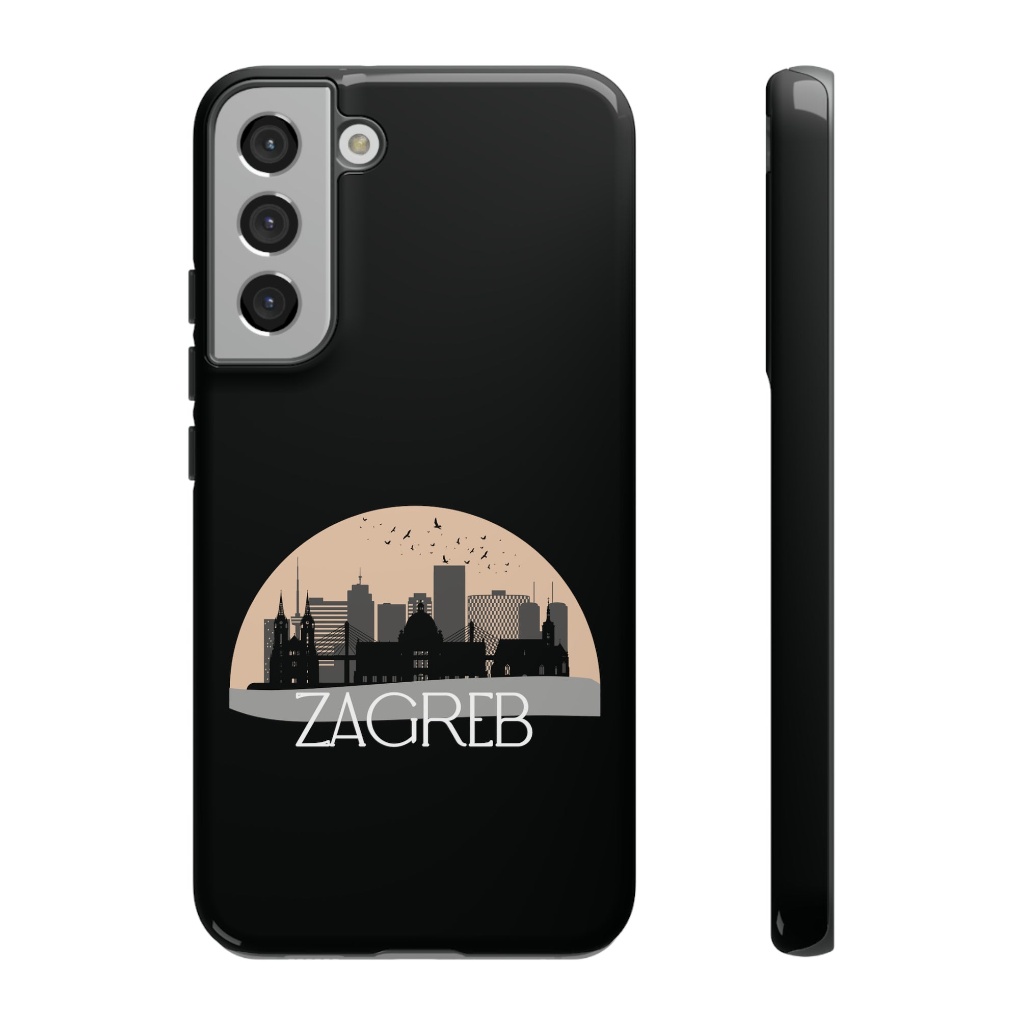 ZAGREB Phone Case - Black