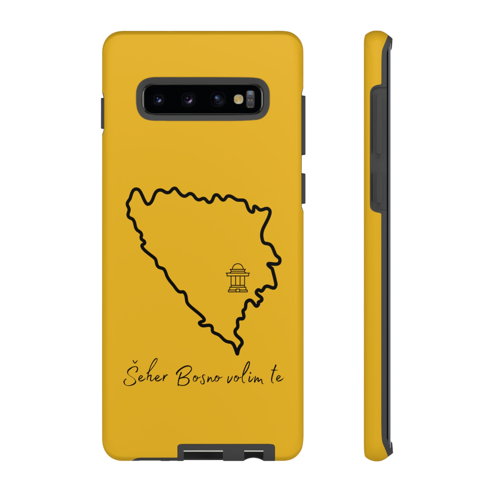 Šeher Bosno Volim Te Phone Case - Yellow