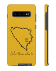 Šeher Bosno Volim Te Phone Case - Yellow