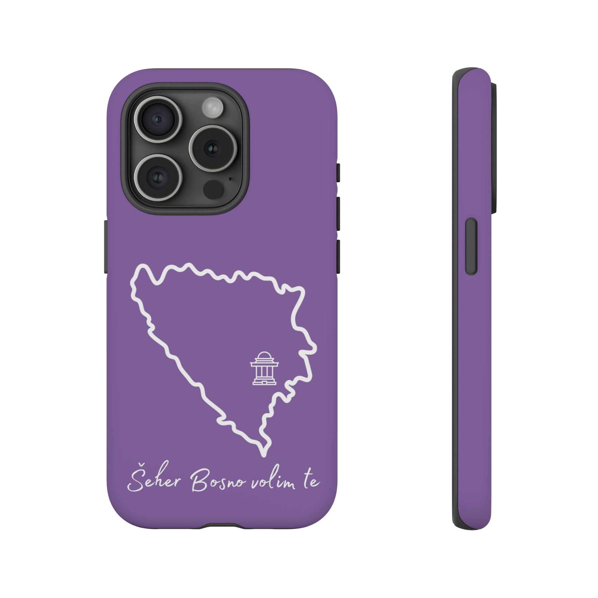 Šeher Bosno Volim Te Phone Case - Purple