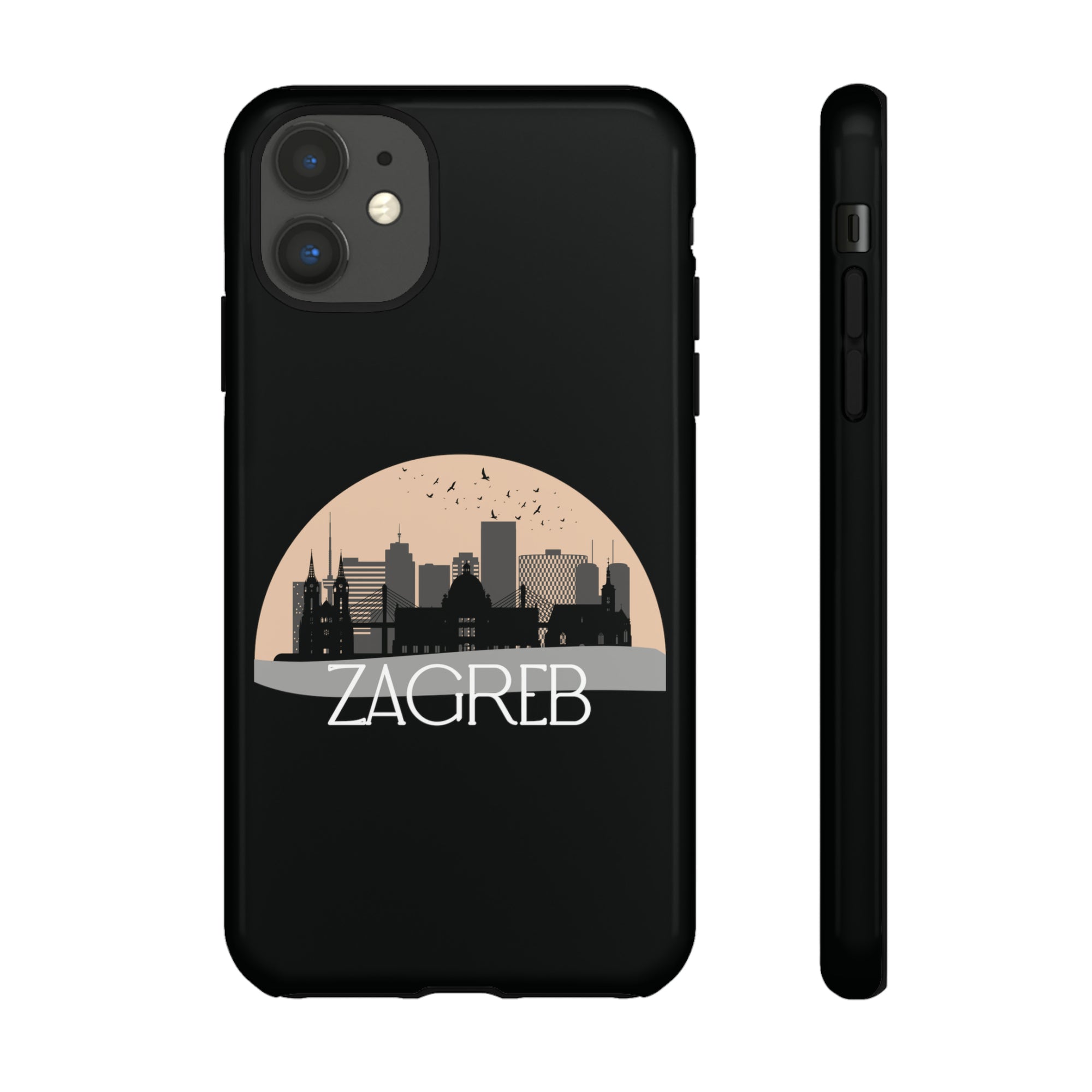 ZAGREB Phone Case - Black