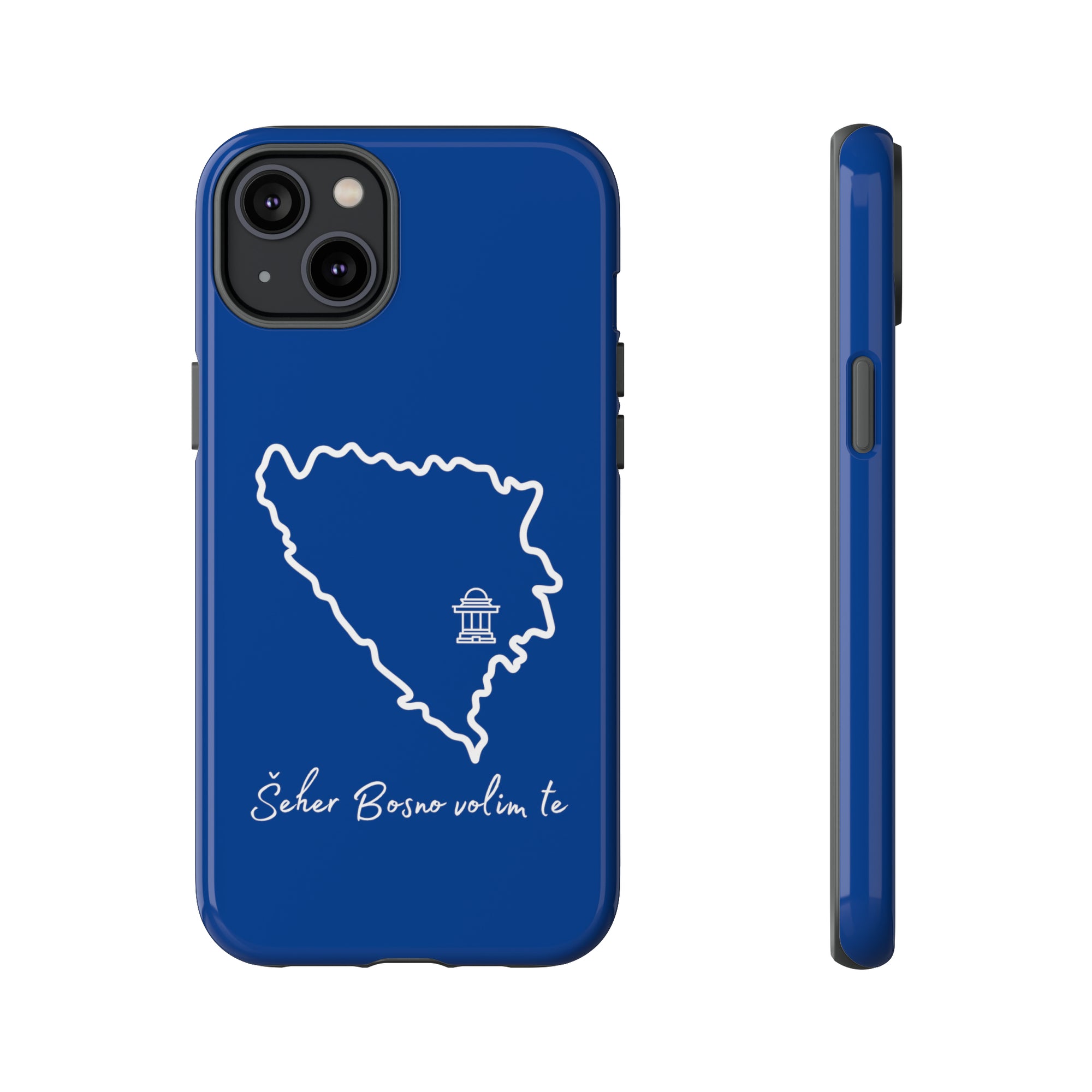 Šeher Bosno Volim Te Phone Case - Blue