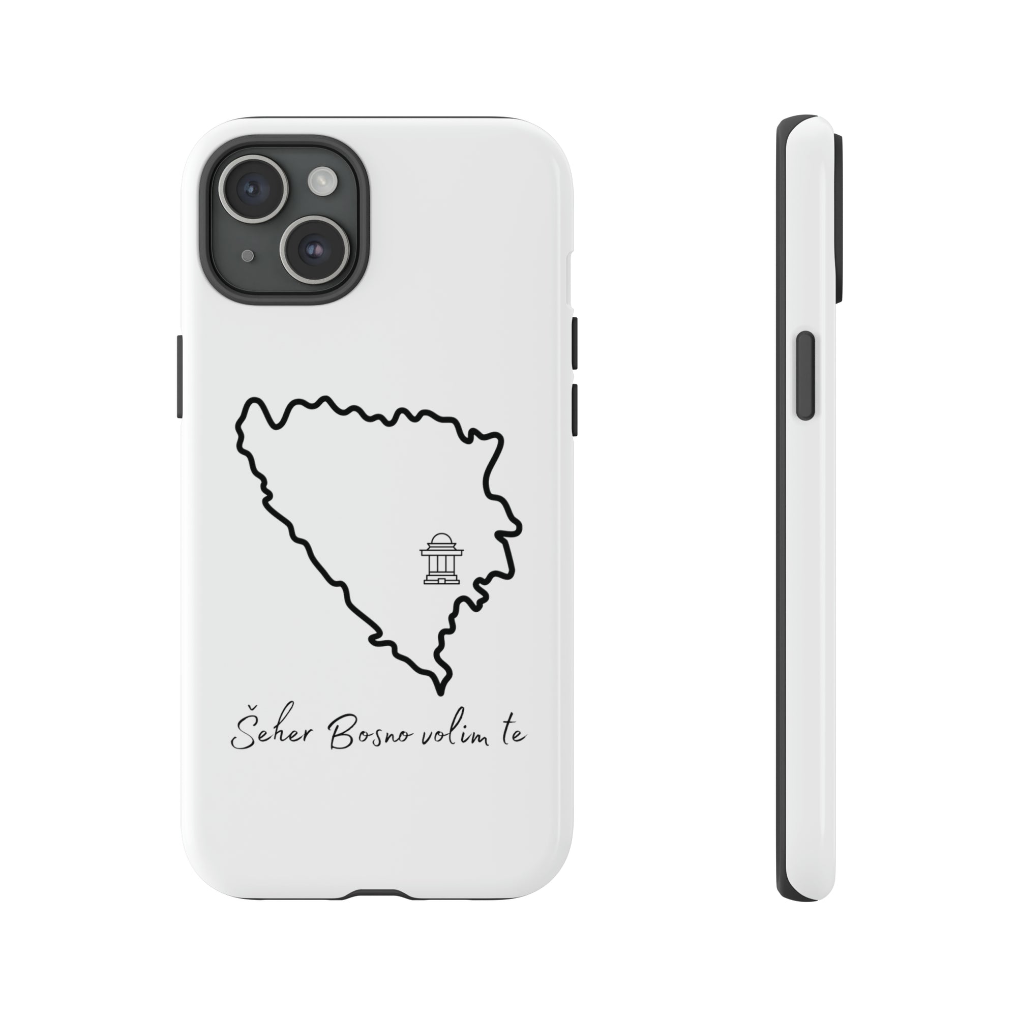 Šeher Bosno Volim Te Phone Case - White