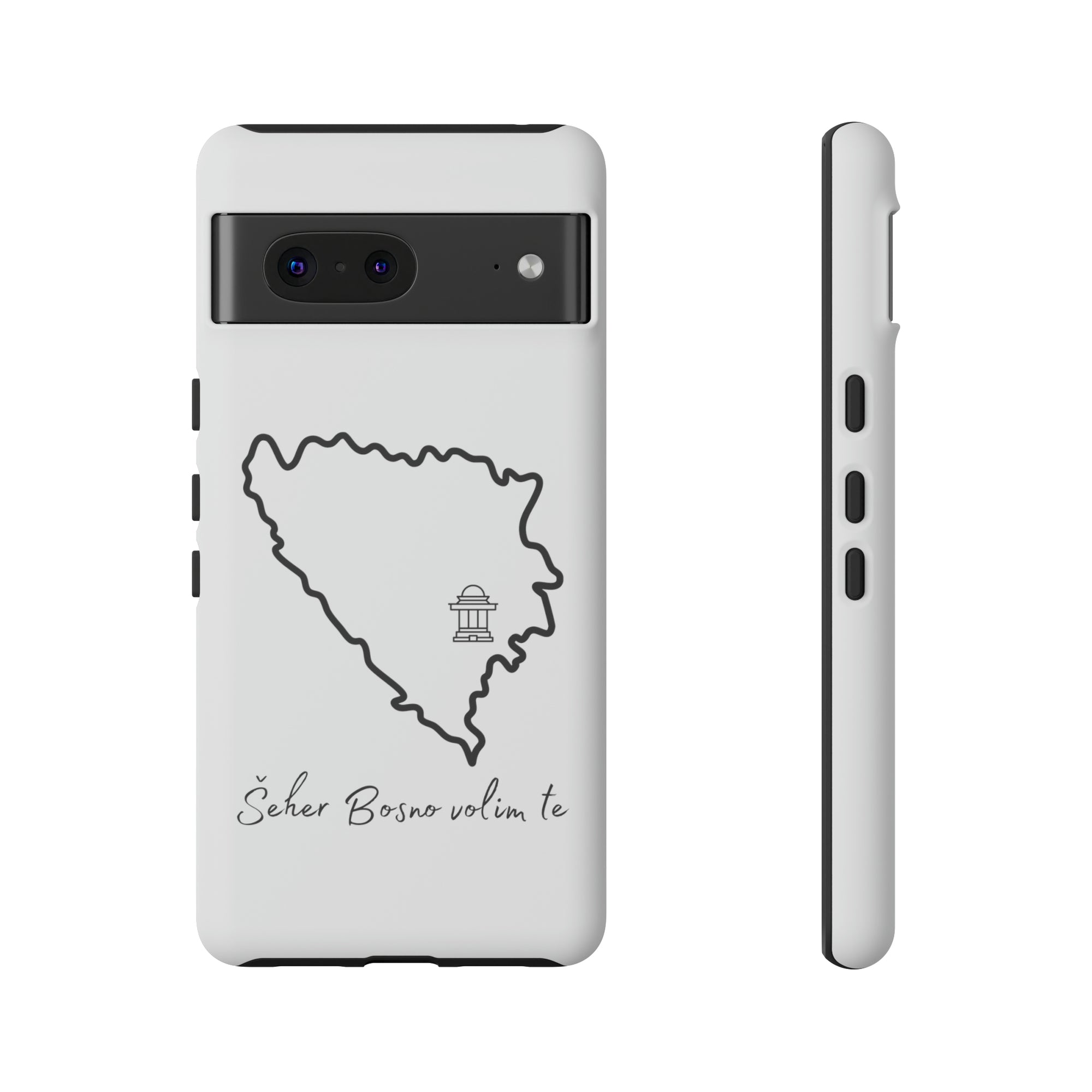 Šeher Bosno Volim Te Phone Case - White