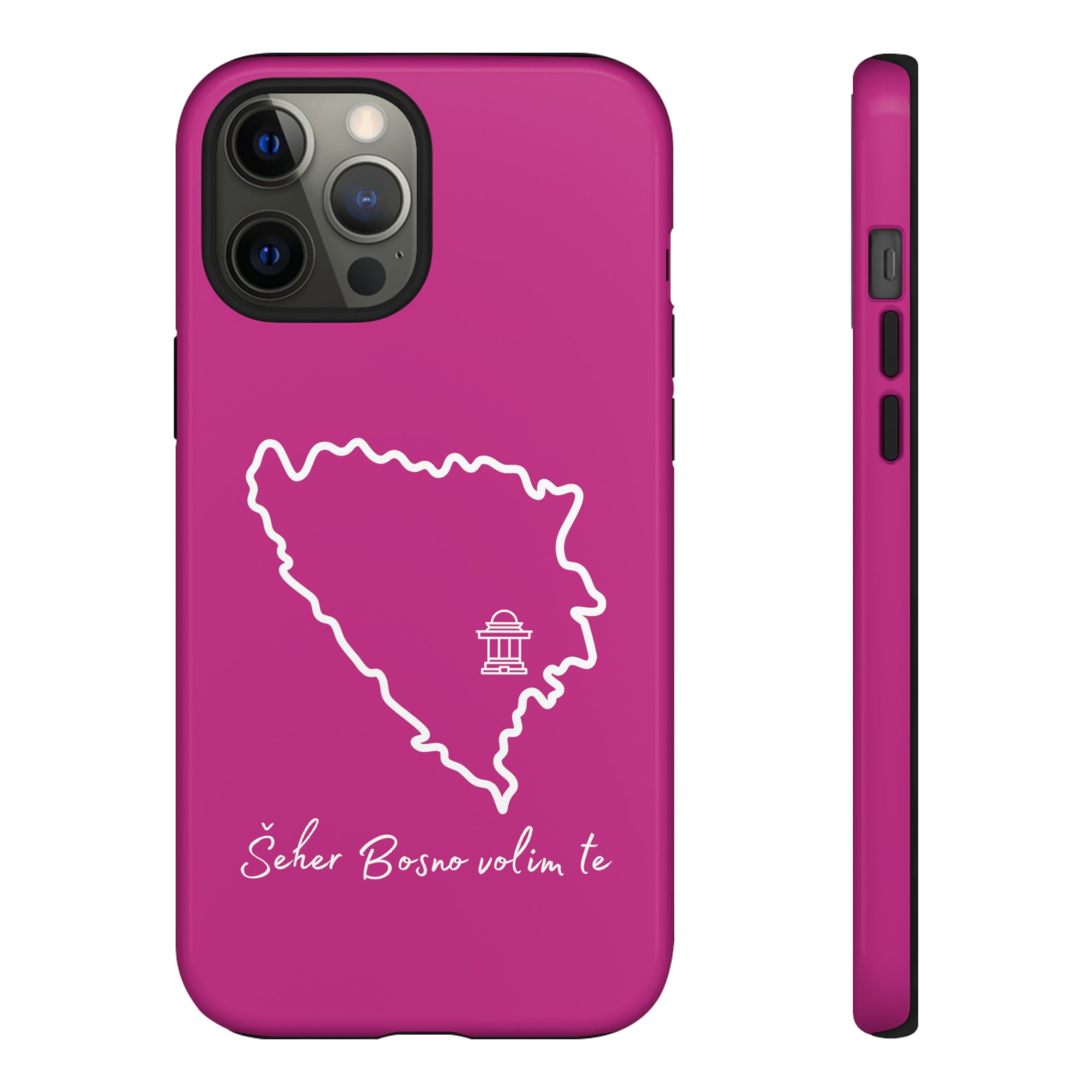 Šeher Bosno Volim Te Phone Case - Pink