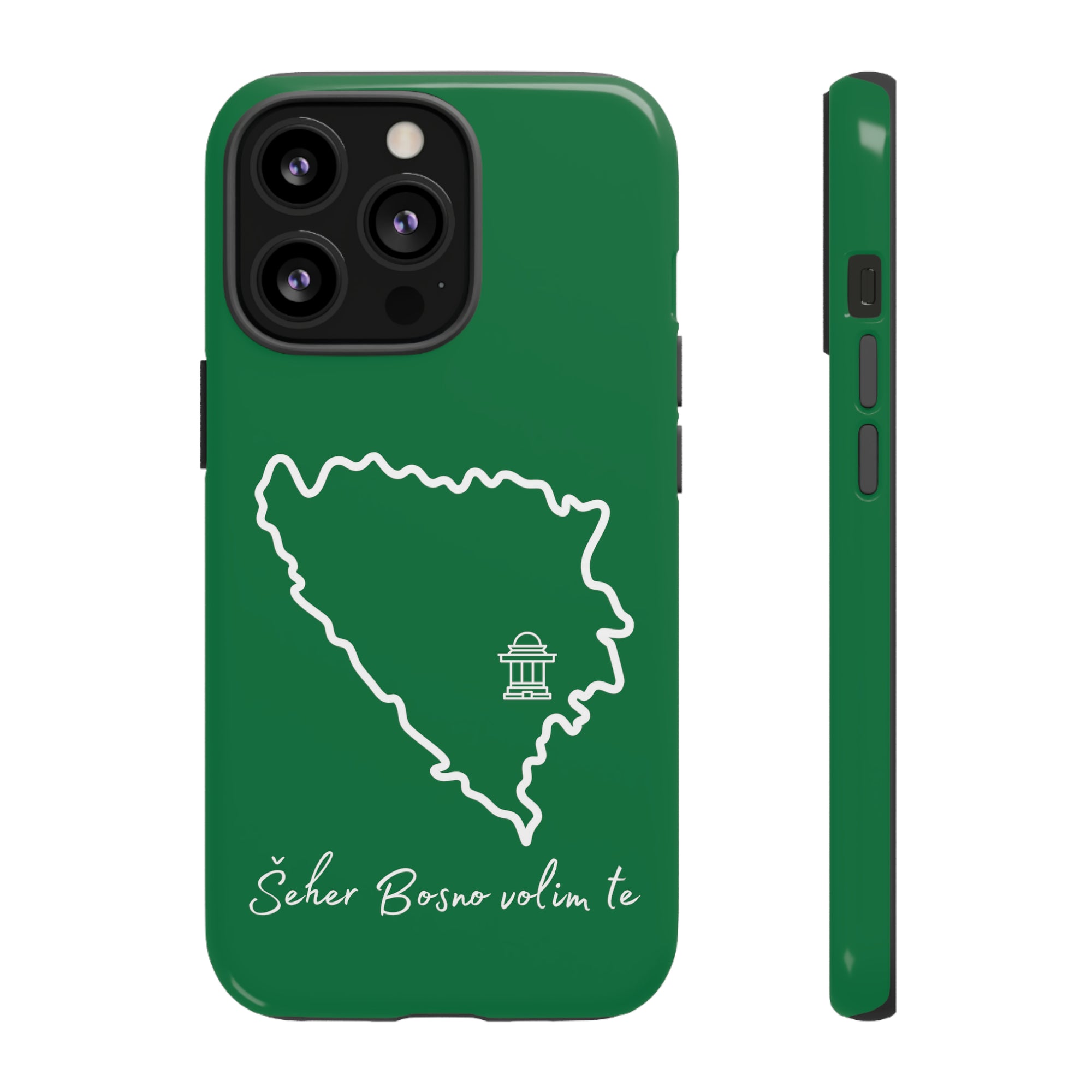 Šeher Bosno Volim Te Phone Case - Green