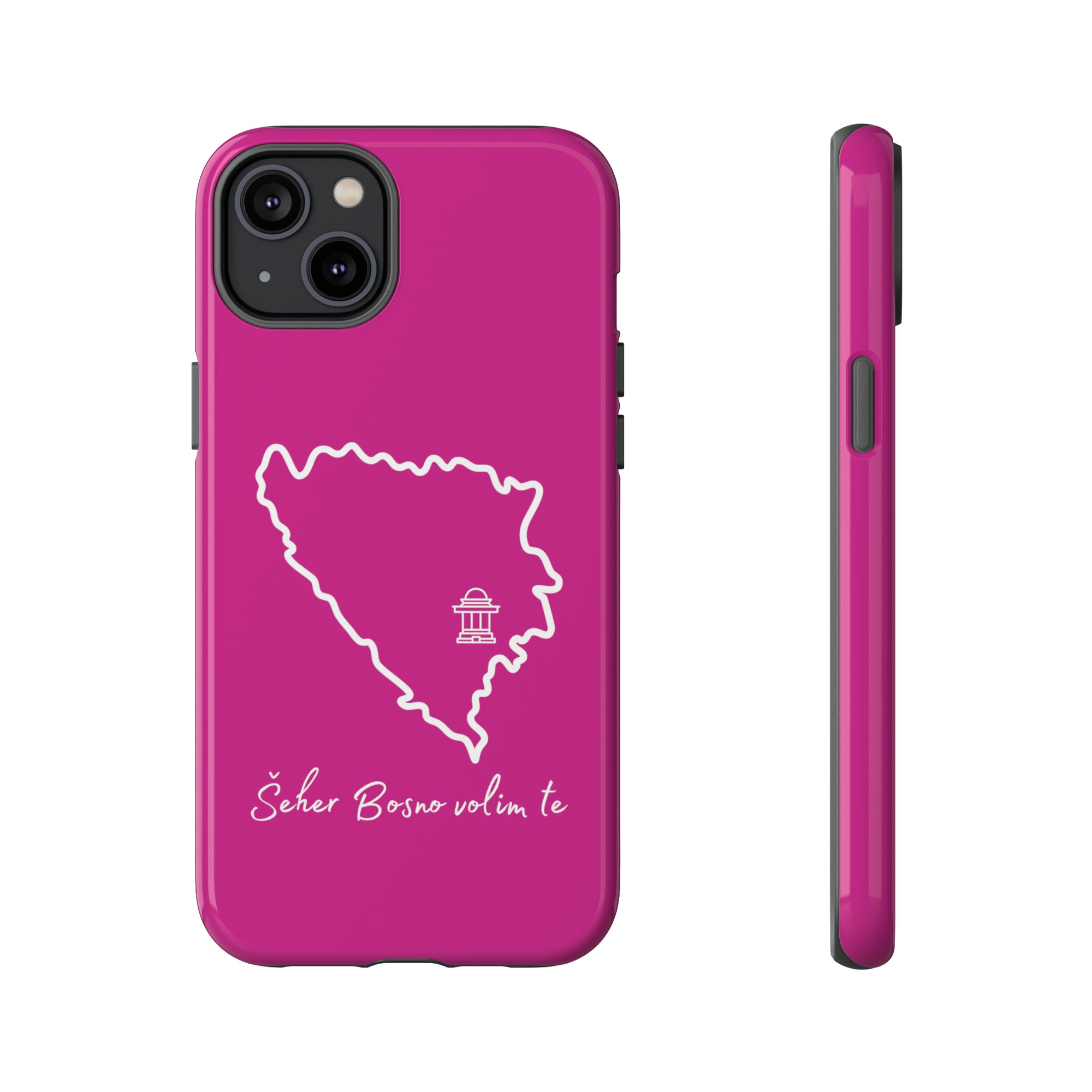 Šeher Bosno Volim Te Phone Case - Pink