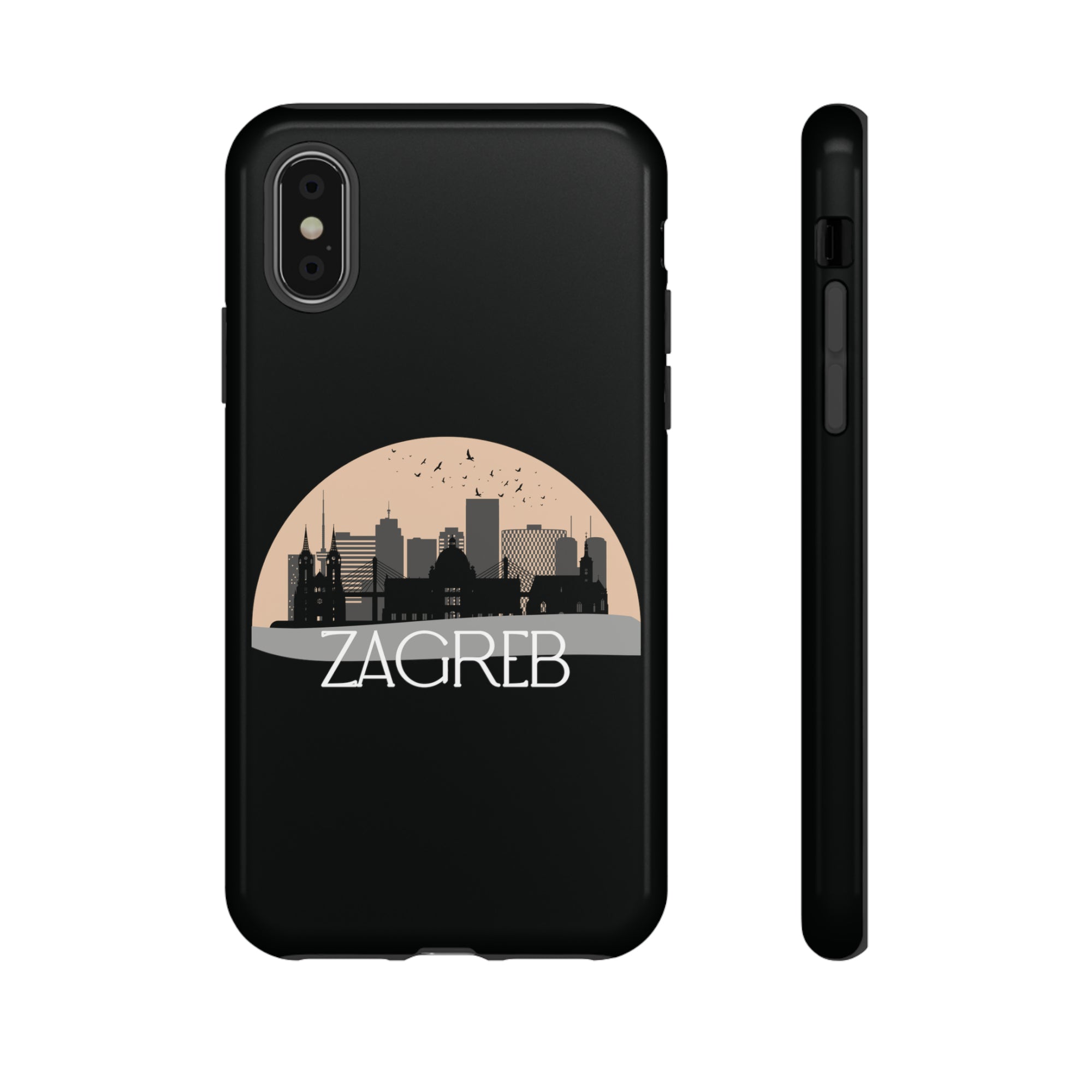 ZAGREB Phone Case - Black