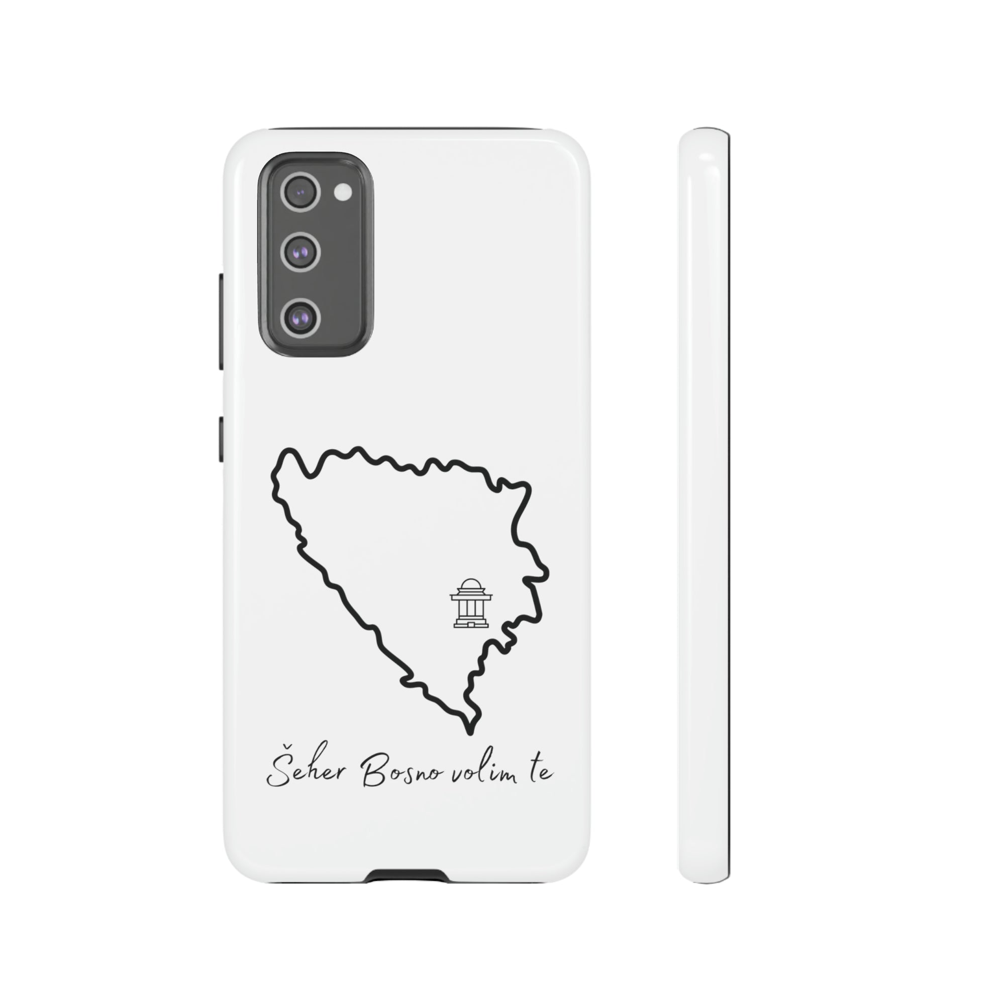 Šeher Bosno Volim Te Phone Case - White