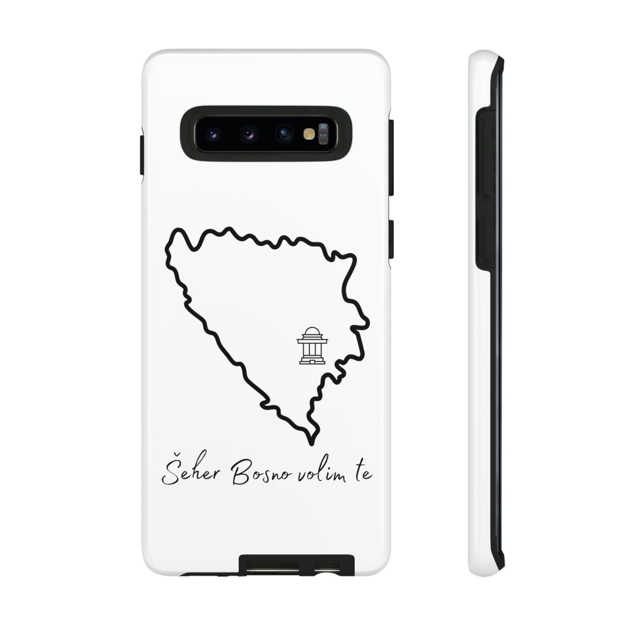 Šeher Bosno Volim Te Phone Case - White