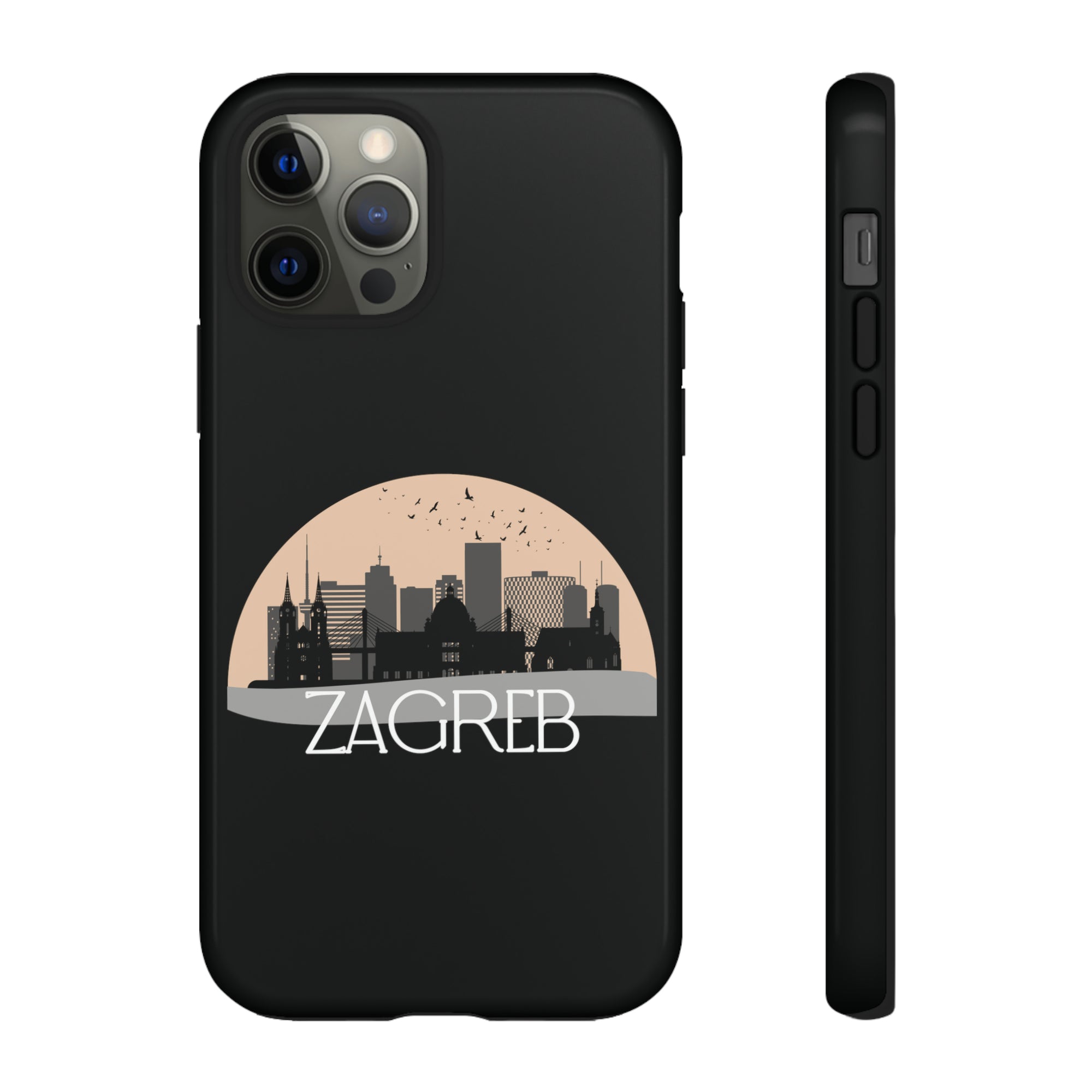 ZAGREB Phone Case - Black