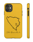 Šeher Bosno Volim Te Phone Case - Yellow