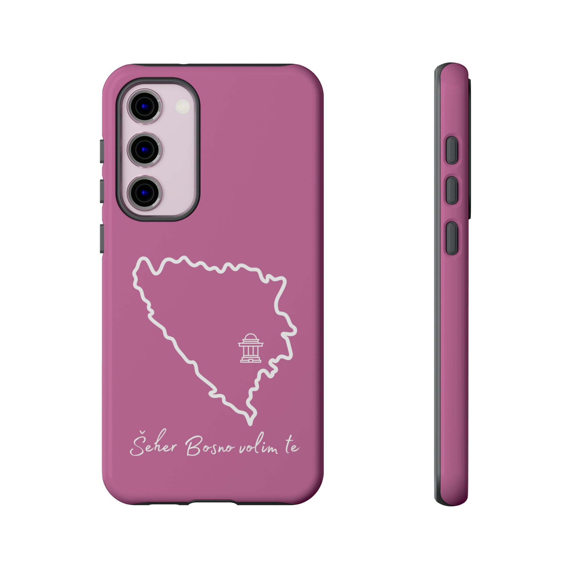 Šeher Bosno Volim Te Phone Case - Light Pink