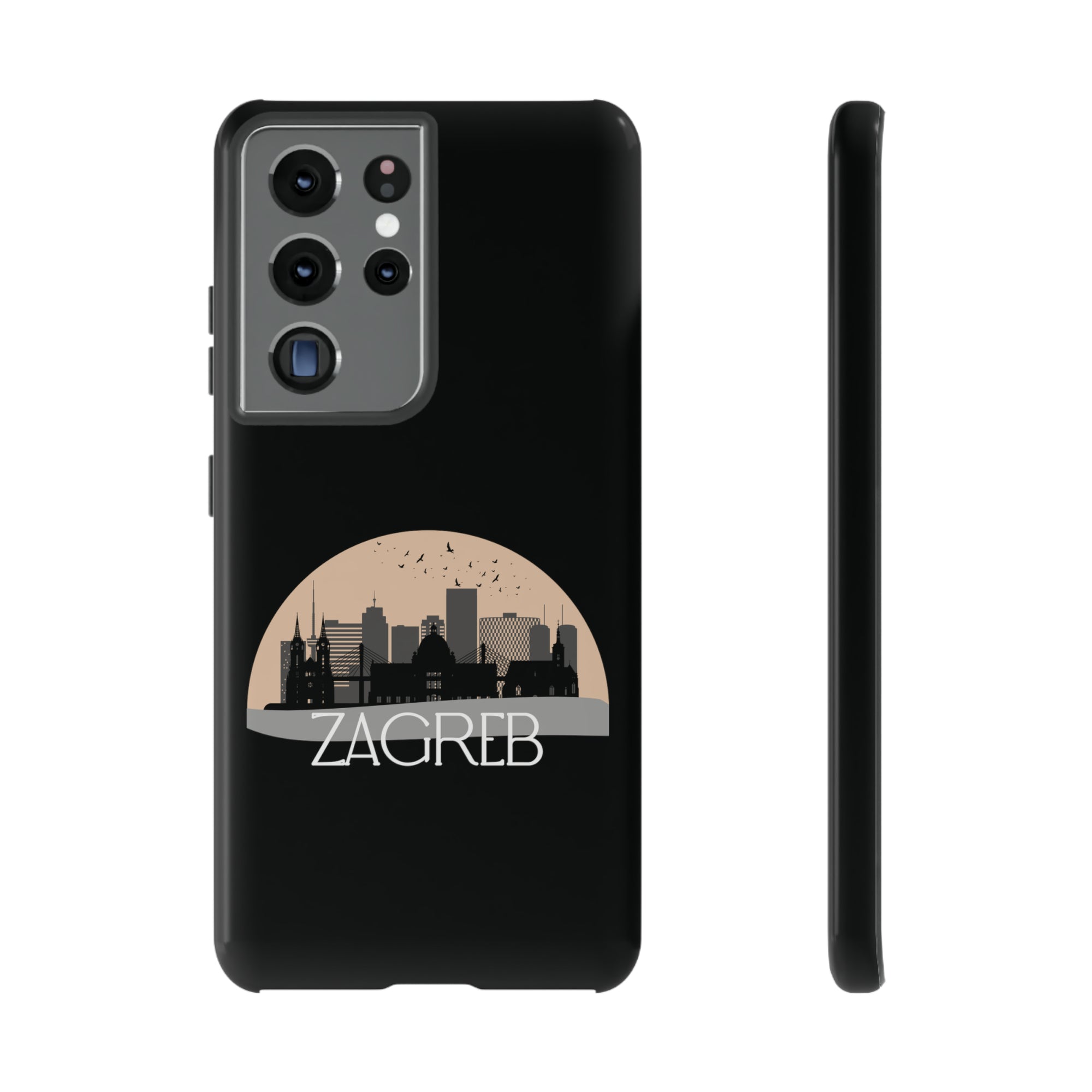 ZAGREB Phone Case - Black