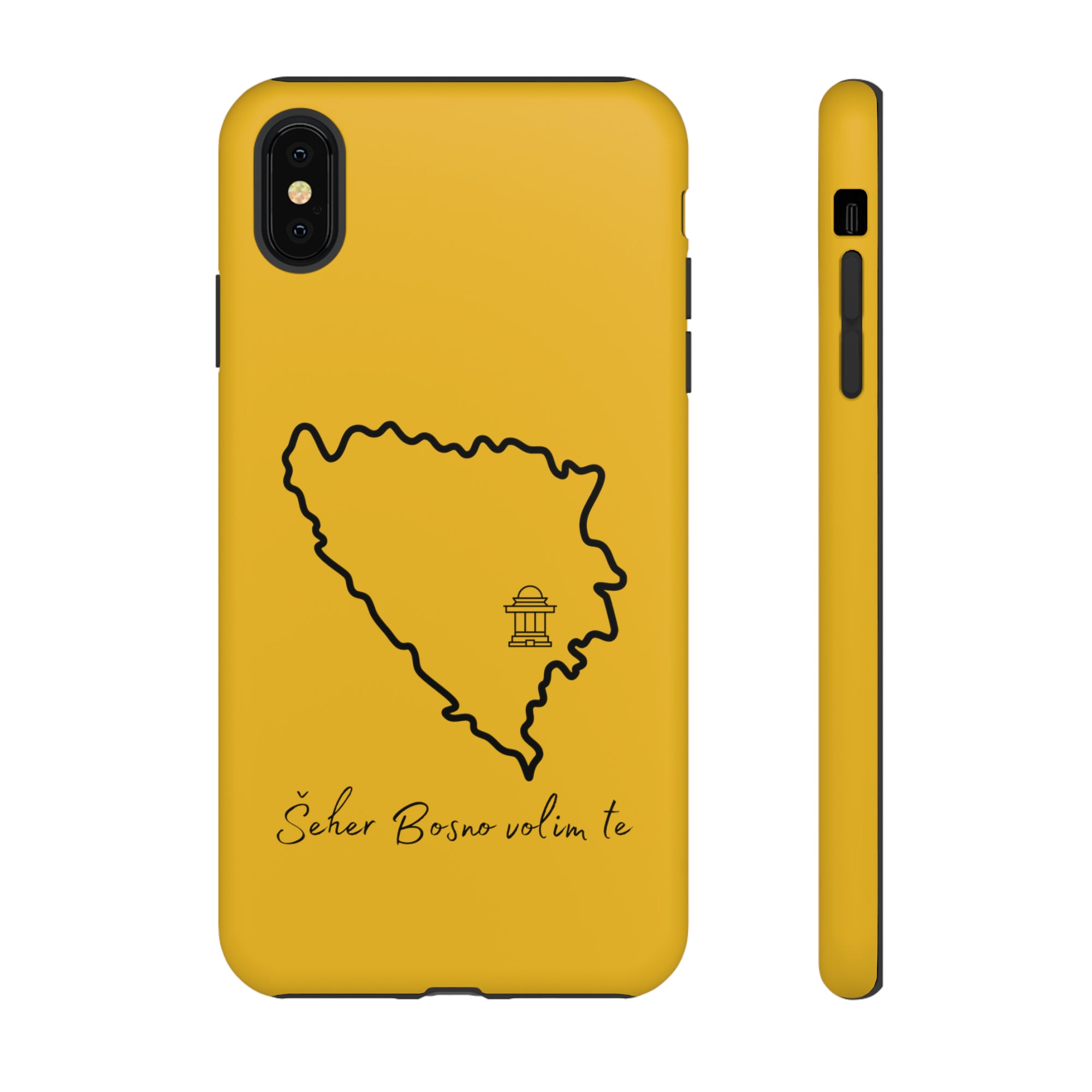 Šeher Bosno Volim Te Phone Case - Yellow