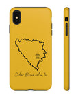 Šeher Bosno Volim Te Phone Case - Yellow