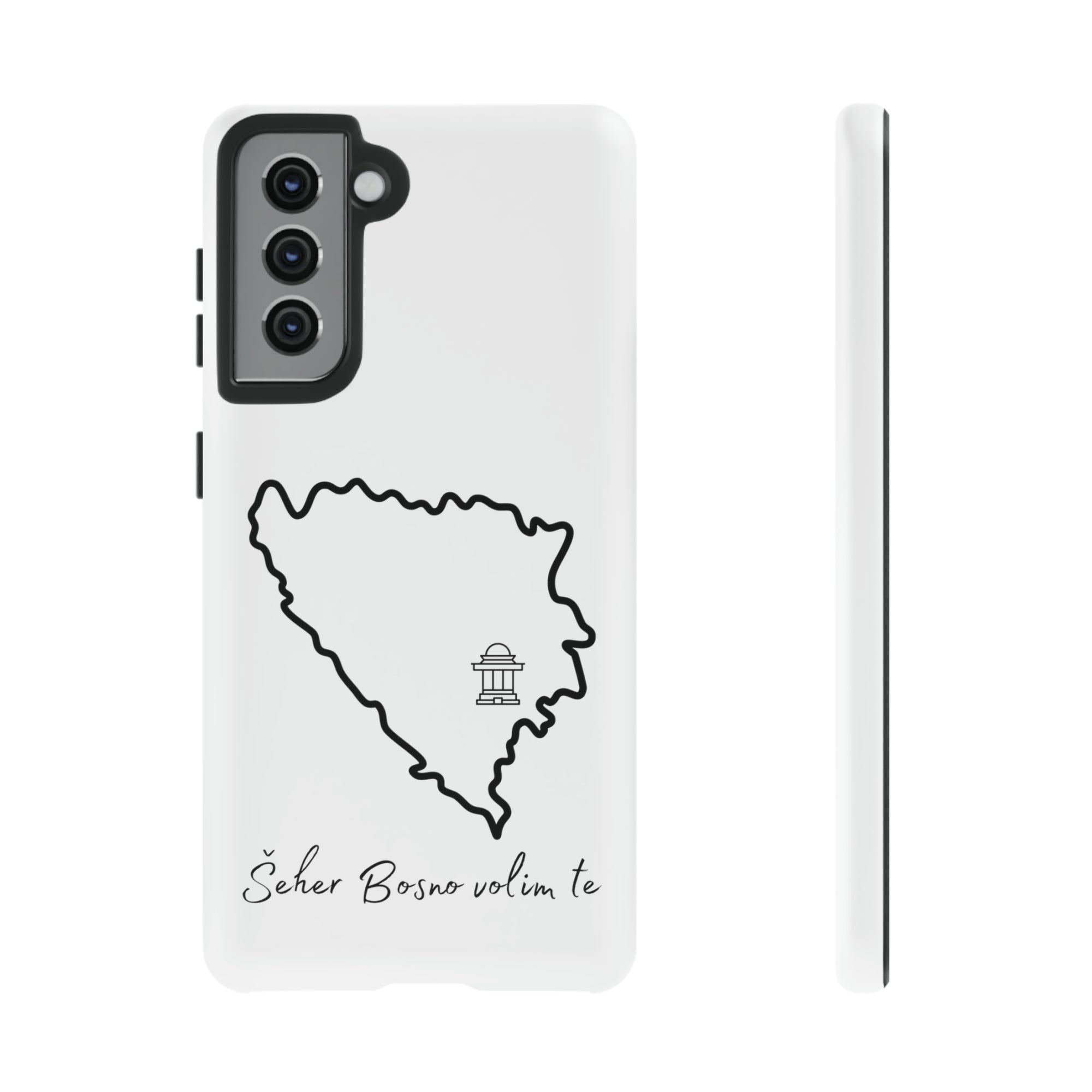 Šeher Bosno Volim Te Phone Case - White