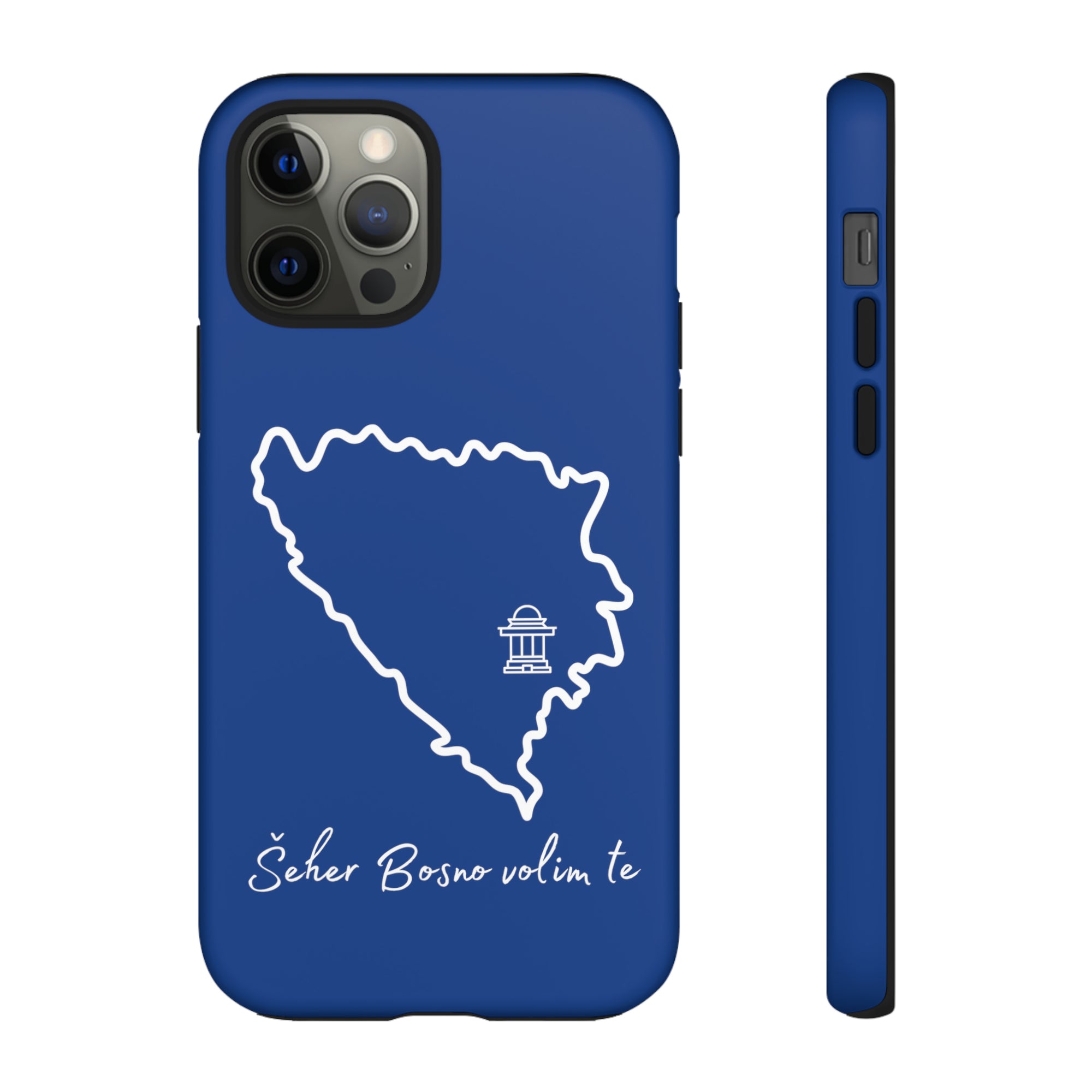 Šeher Bosno Volim Te Phone Case - Blue