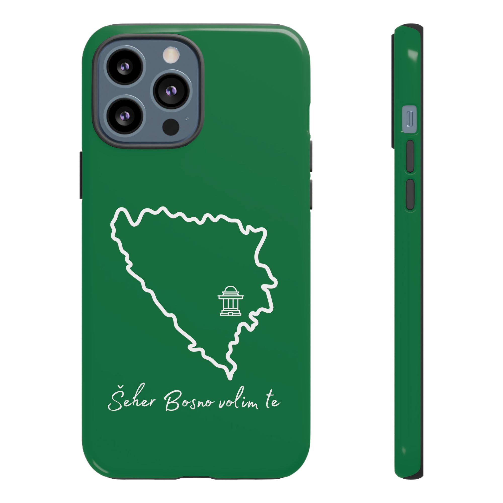 Šeher Bosno Volim Te Phone Case - Green