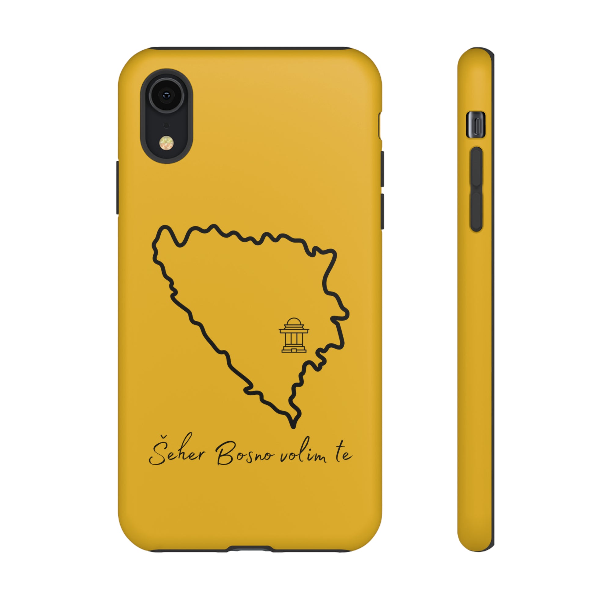 Šeher Bosno Volim Te Phone Case - Yellow