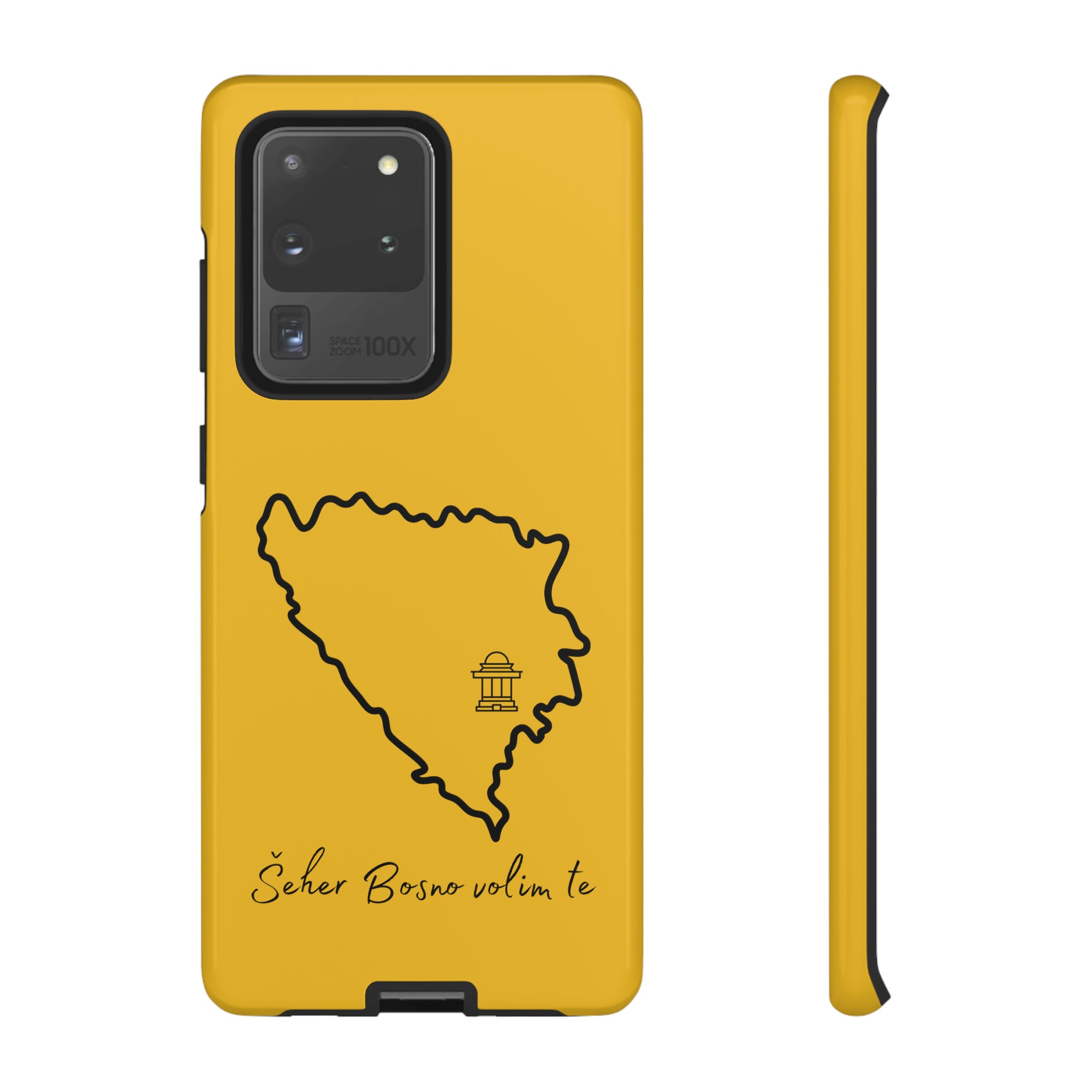 Šeher Bosno Volim Te Phone Case - Yellow