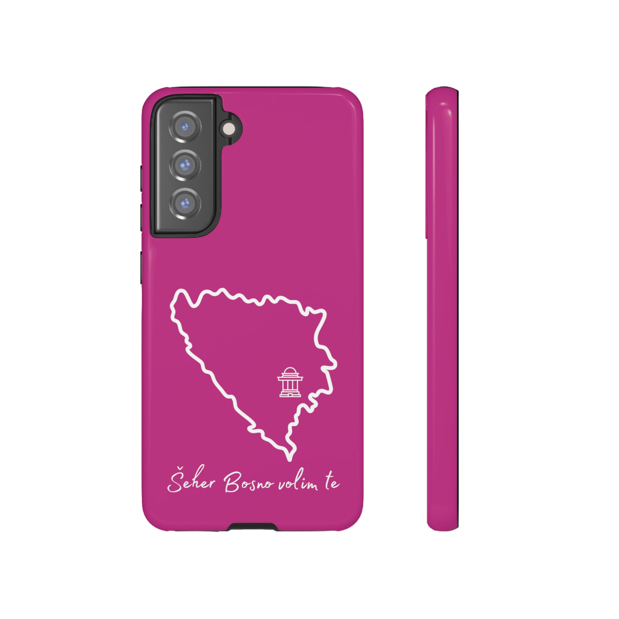 Šeher Bosno Volim Te Phone Case - Pink