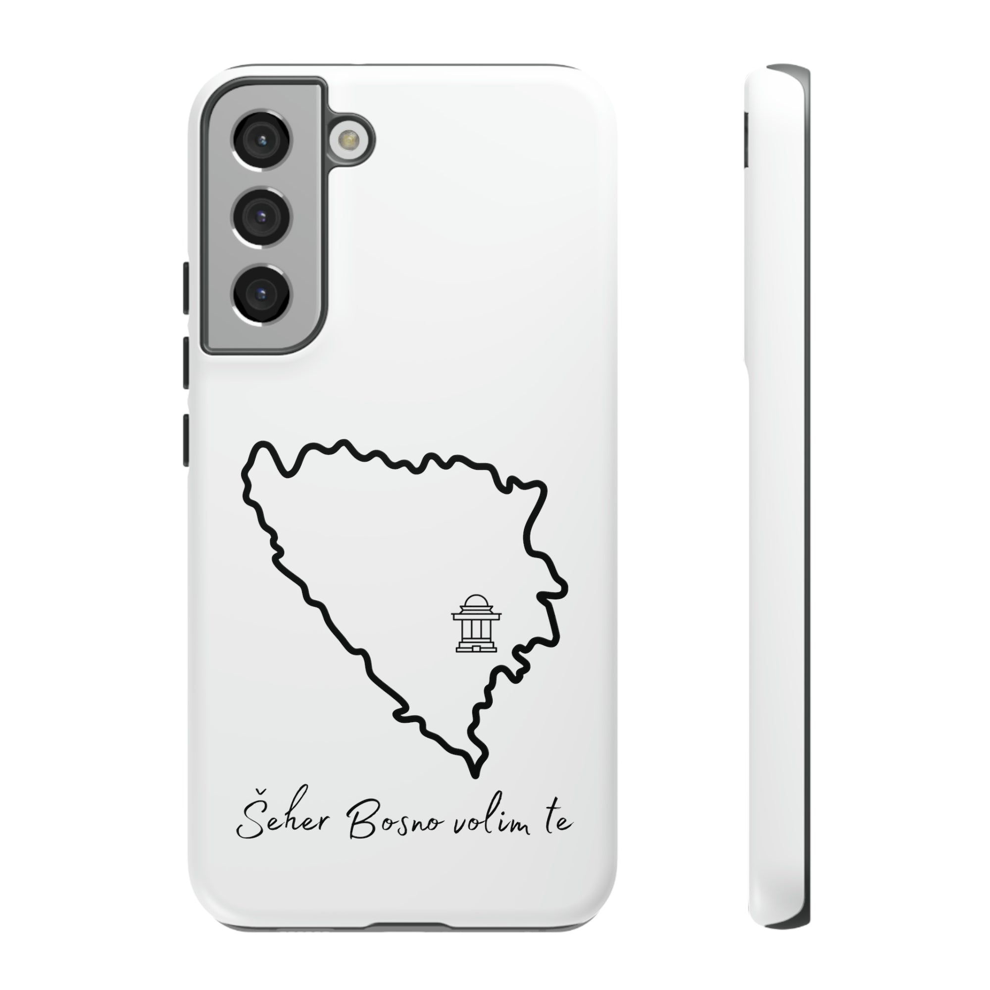 Šeher Bosno Volim Te Phone Case - White