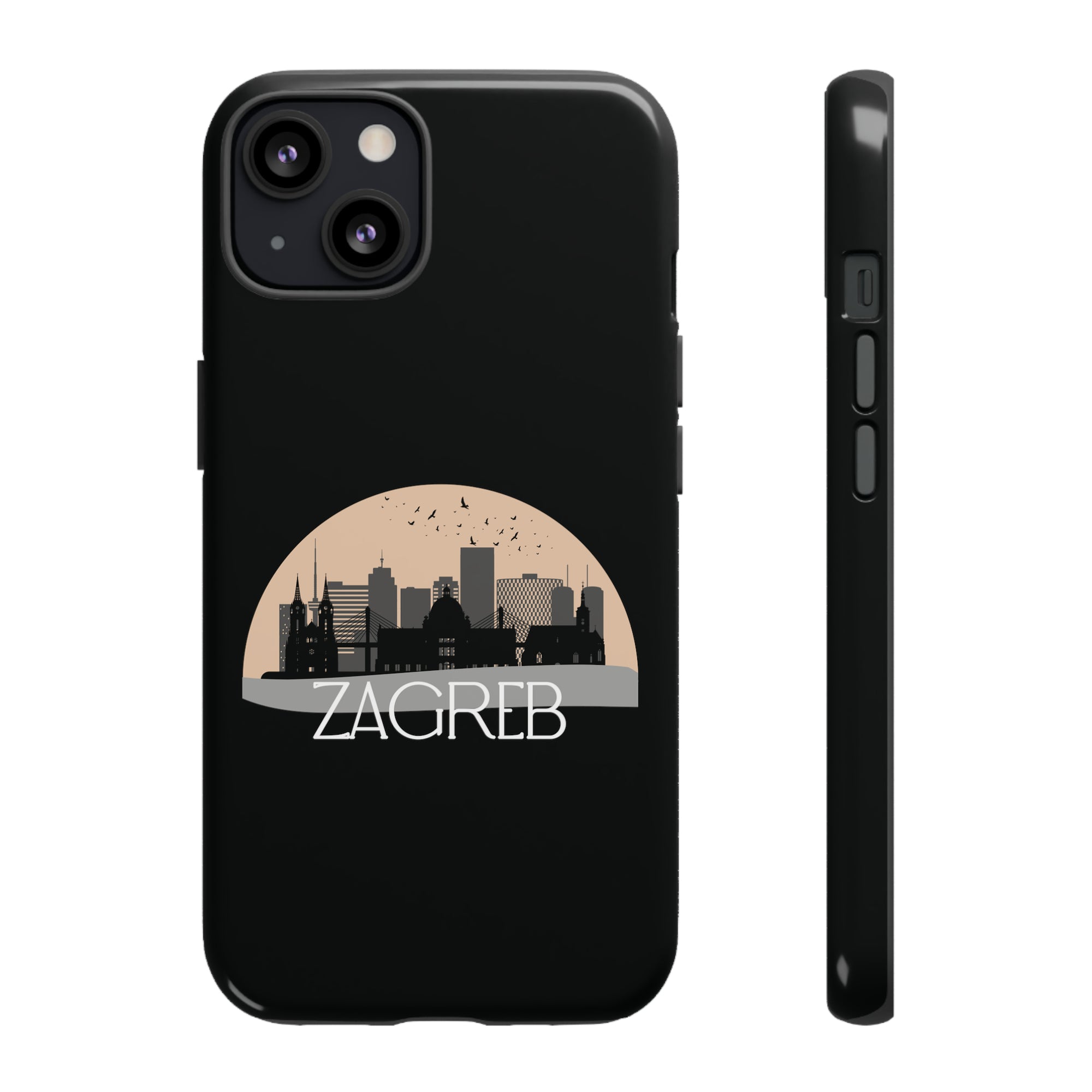 ZAGREB Phone Case - Black