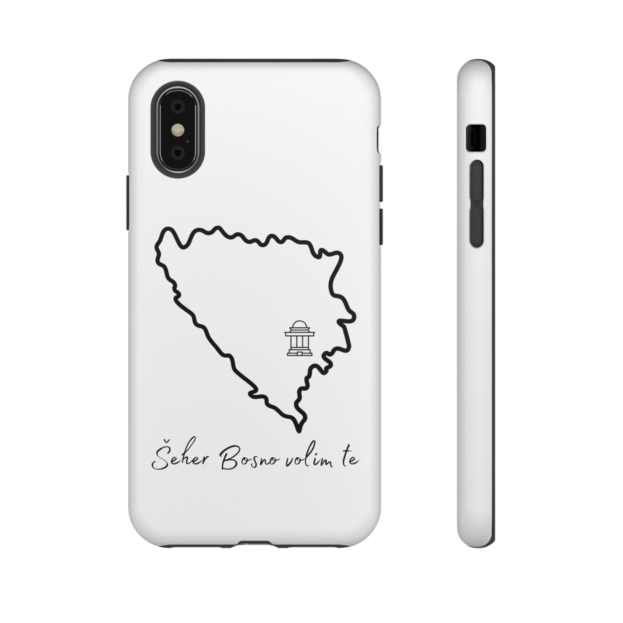 Šeher Bosno Volim Te Phone Case - White