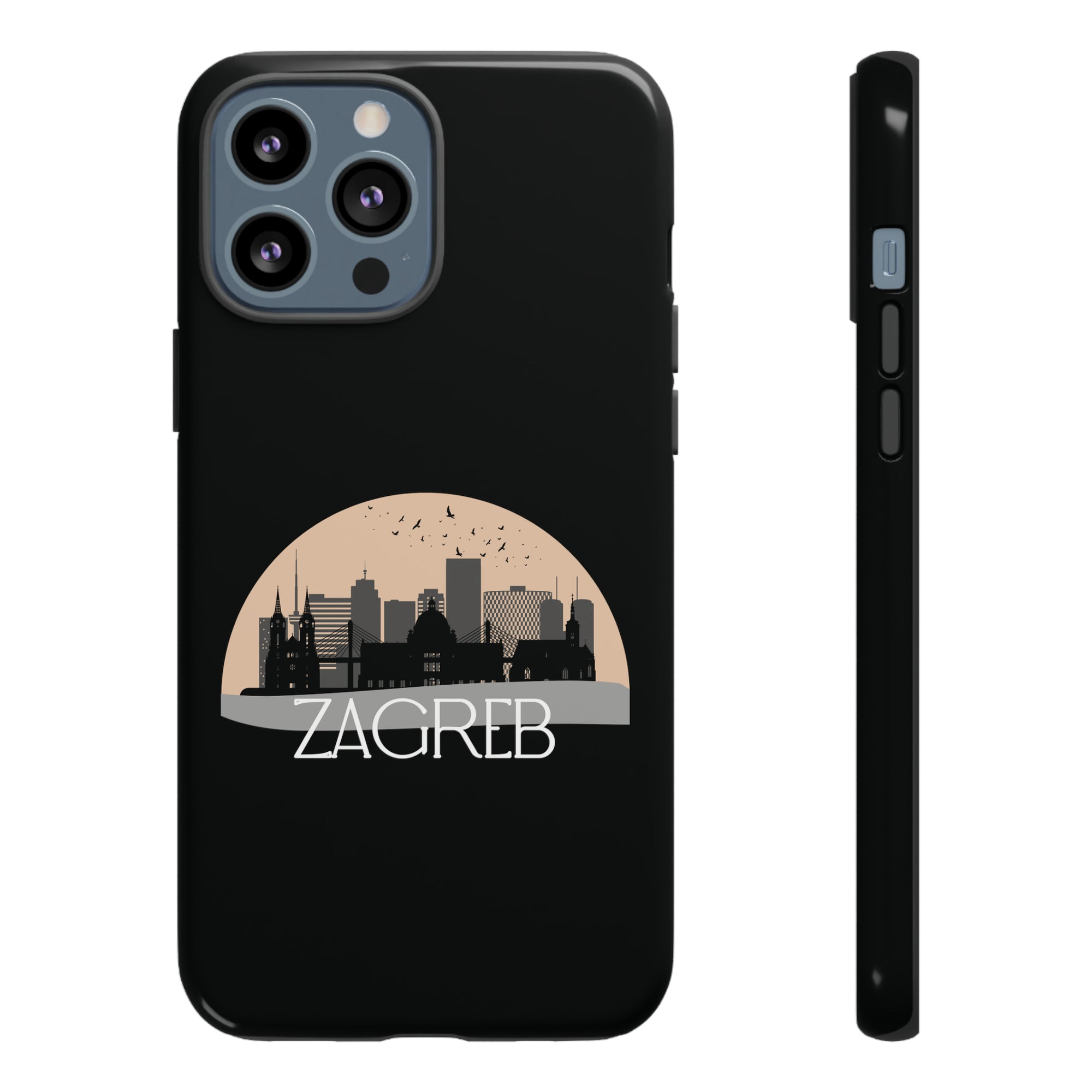 ZAGREB Phone Case - Black