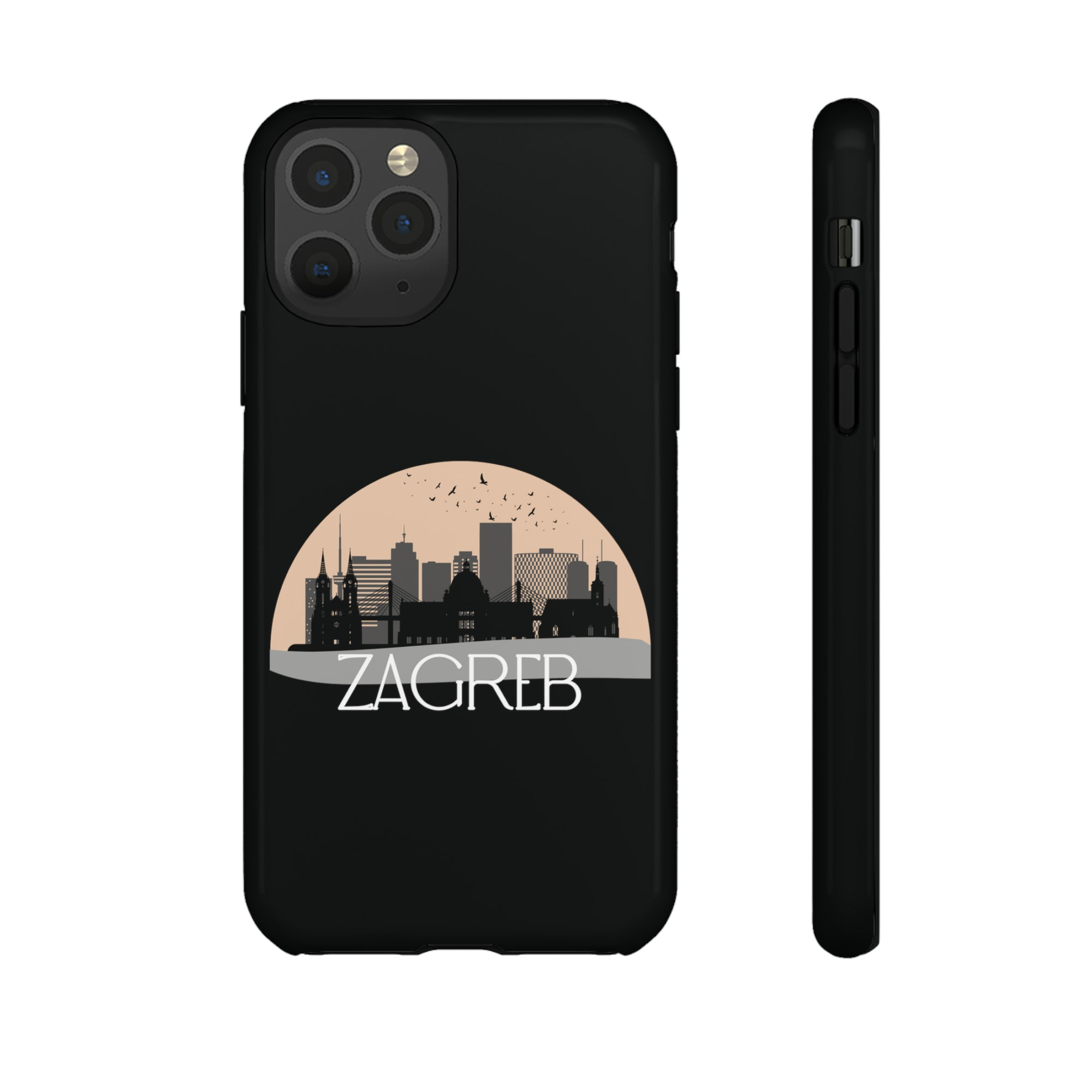 ZAGREB Phone Case - Black