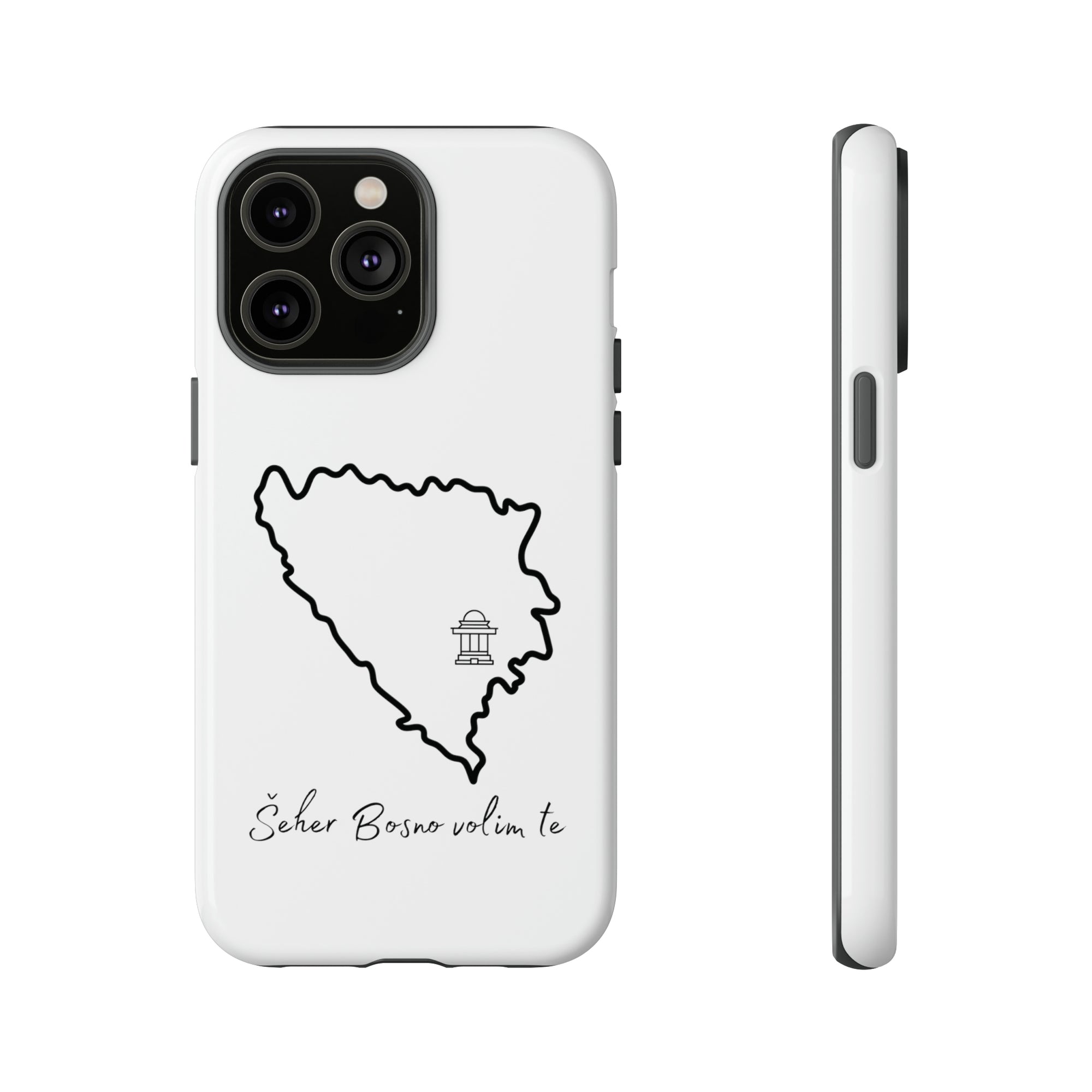 Šeher Bosno Volim Te Phone Case - White