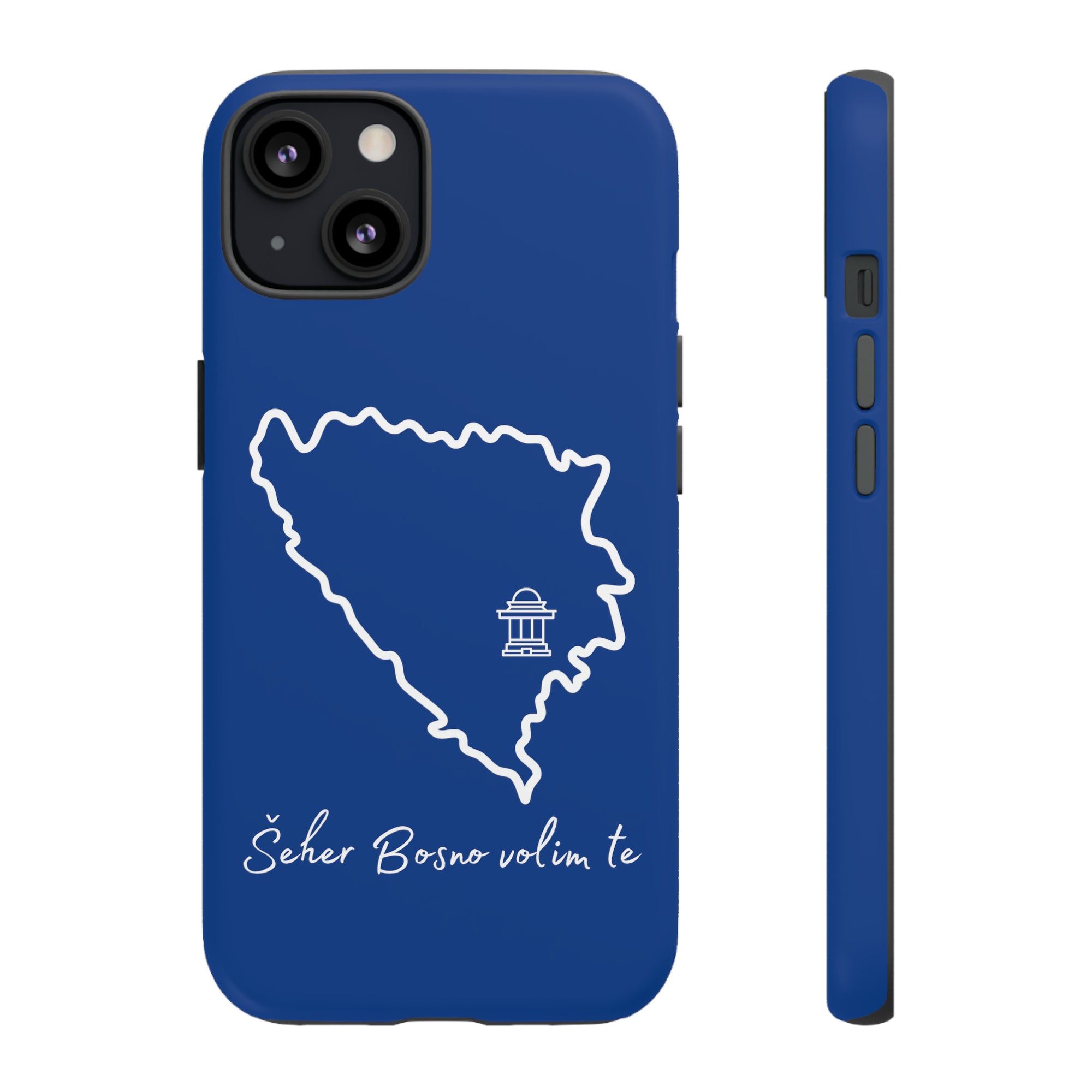 Šeher Bosno Volim Te Phone Case - Blue