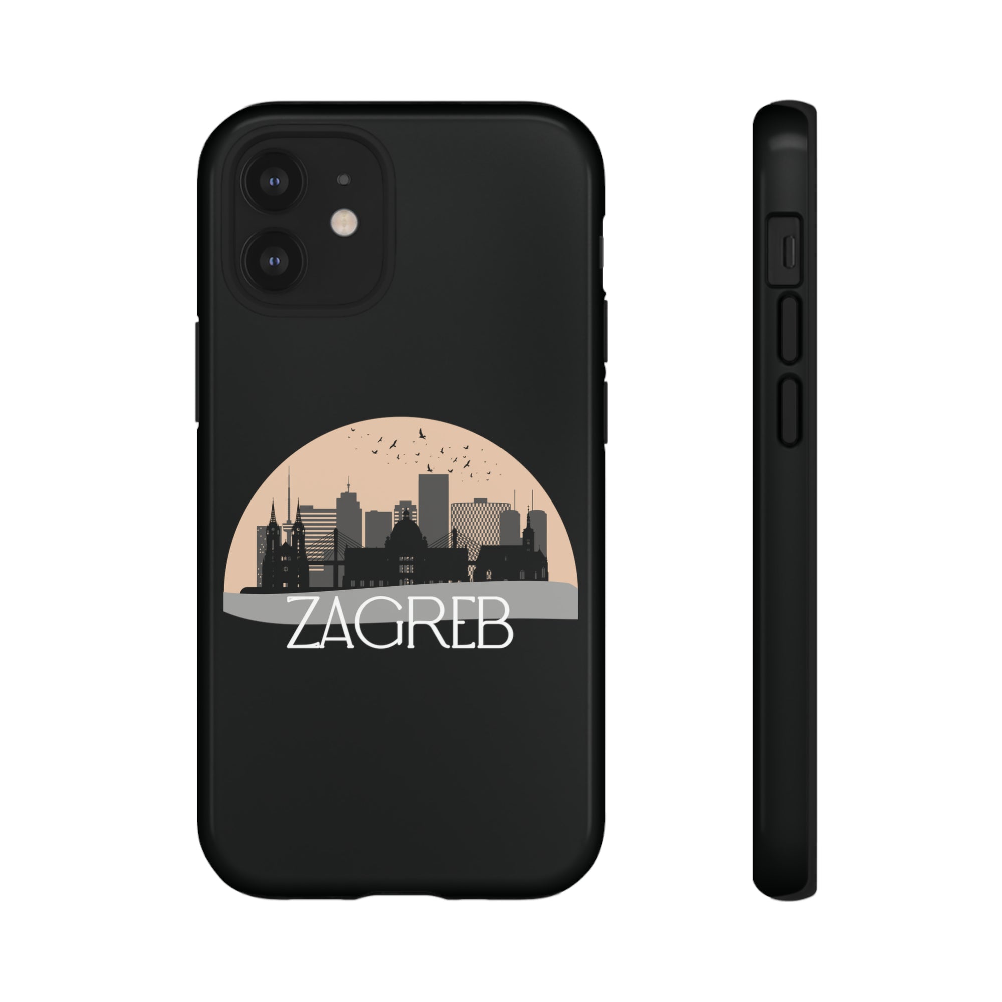 ZAGREB Phone Case - Black