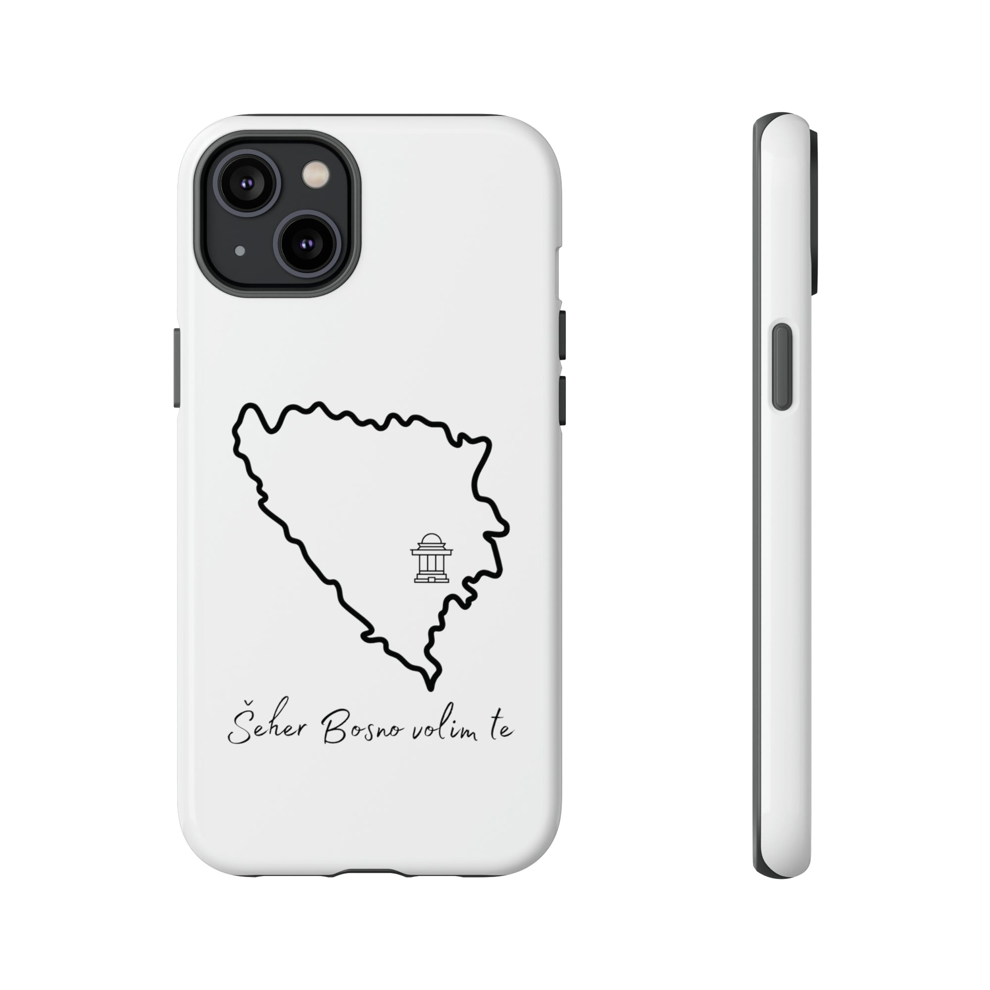 Šeher Bosno Volim Te Phone Case - White