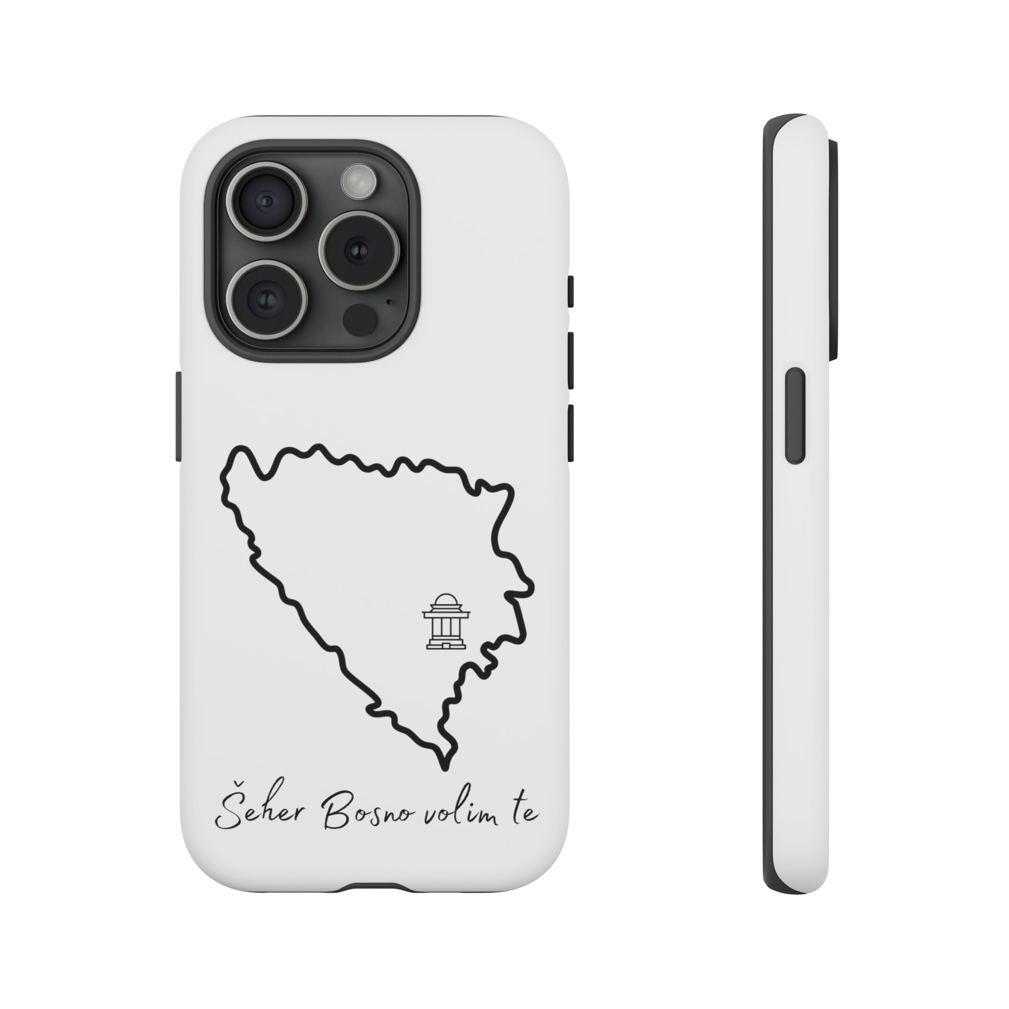 Šeher Bosno Volim Te Phone Case - White