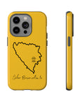 Šeher Bosno Volim Te Phone Case - Yellow