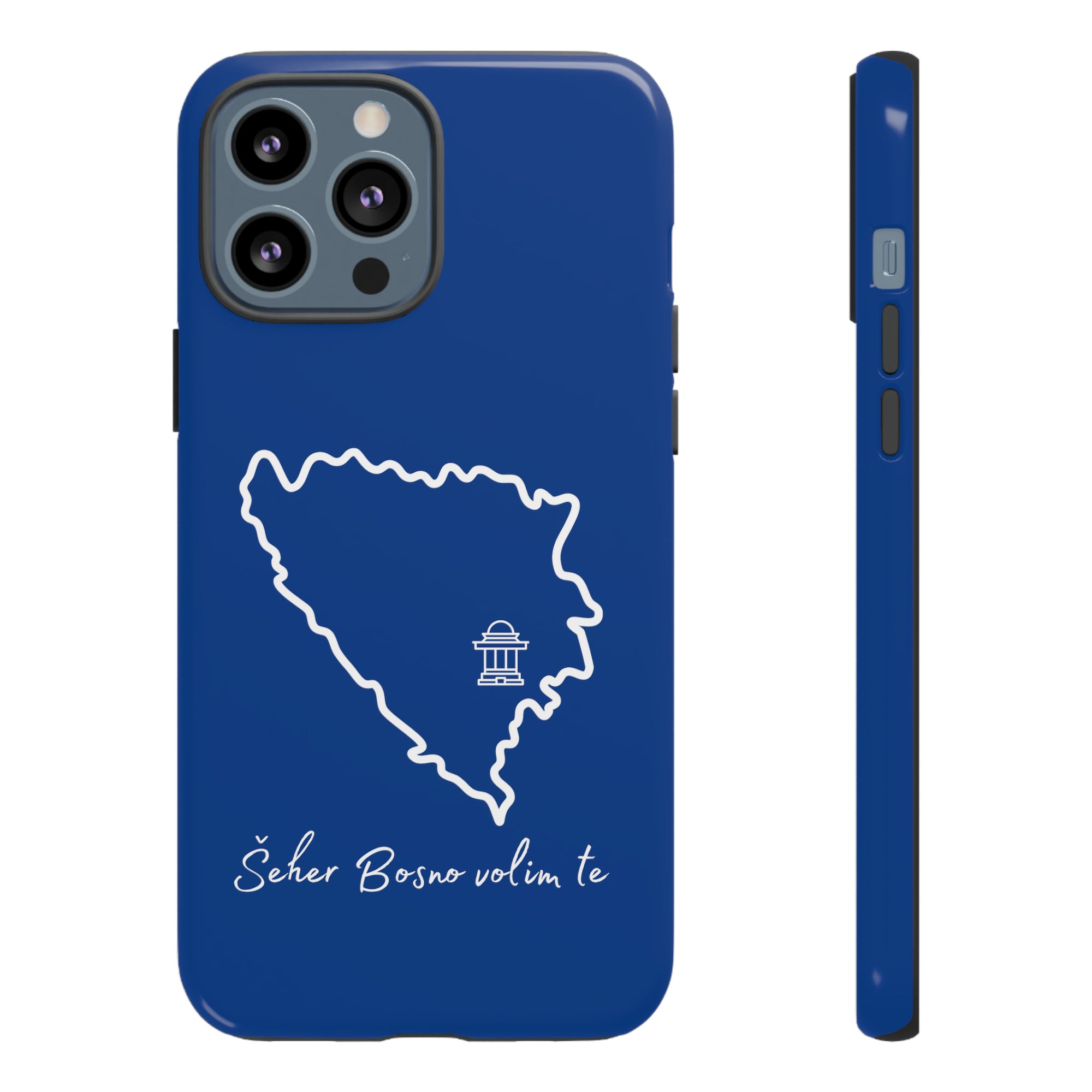 Šeher Bosno Volim Te Phone Case - Blue