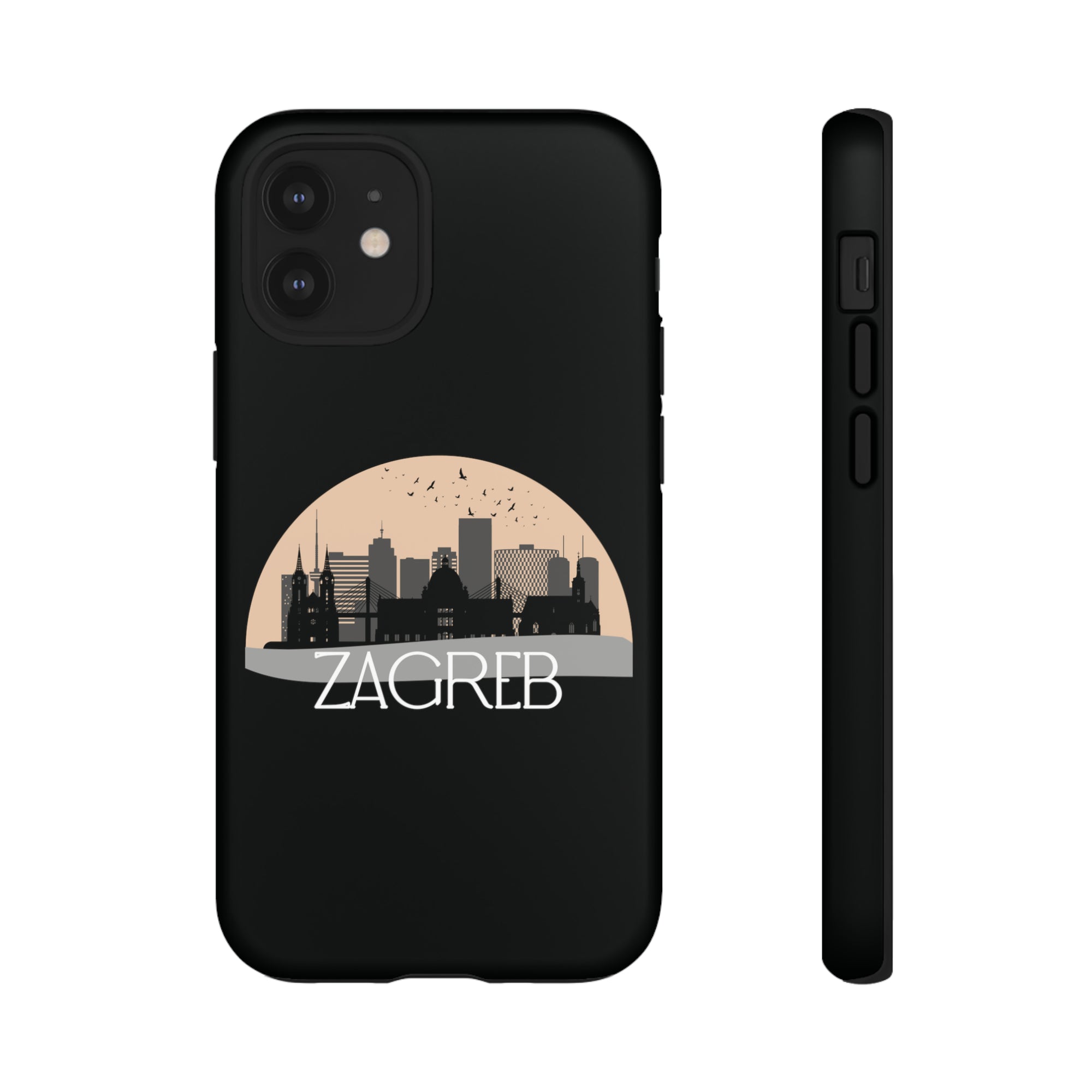 ZAGREB Phone Case - Black