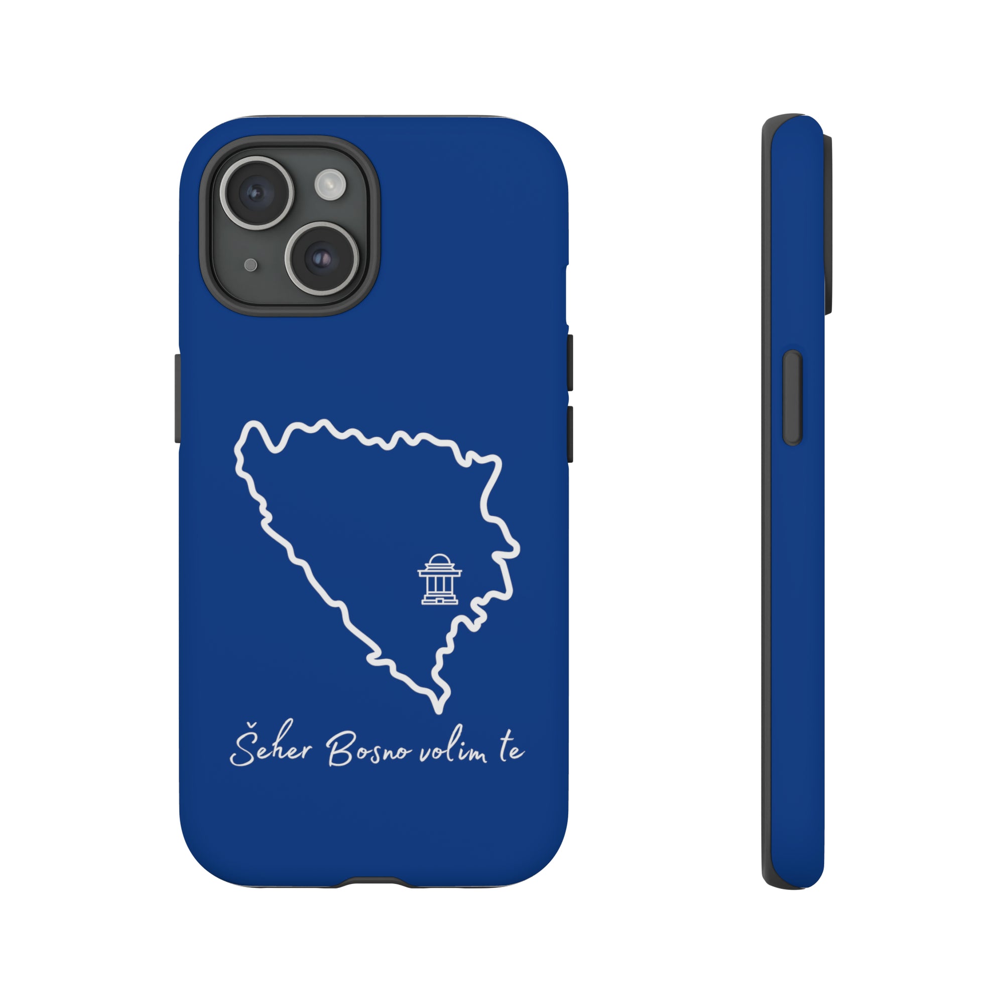 Šeher Bosno Volim Te Phone Case - Blue