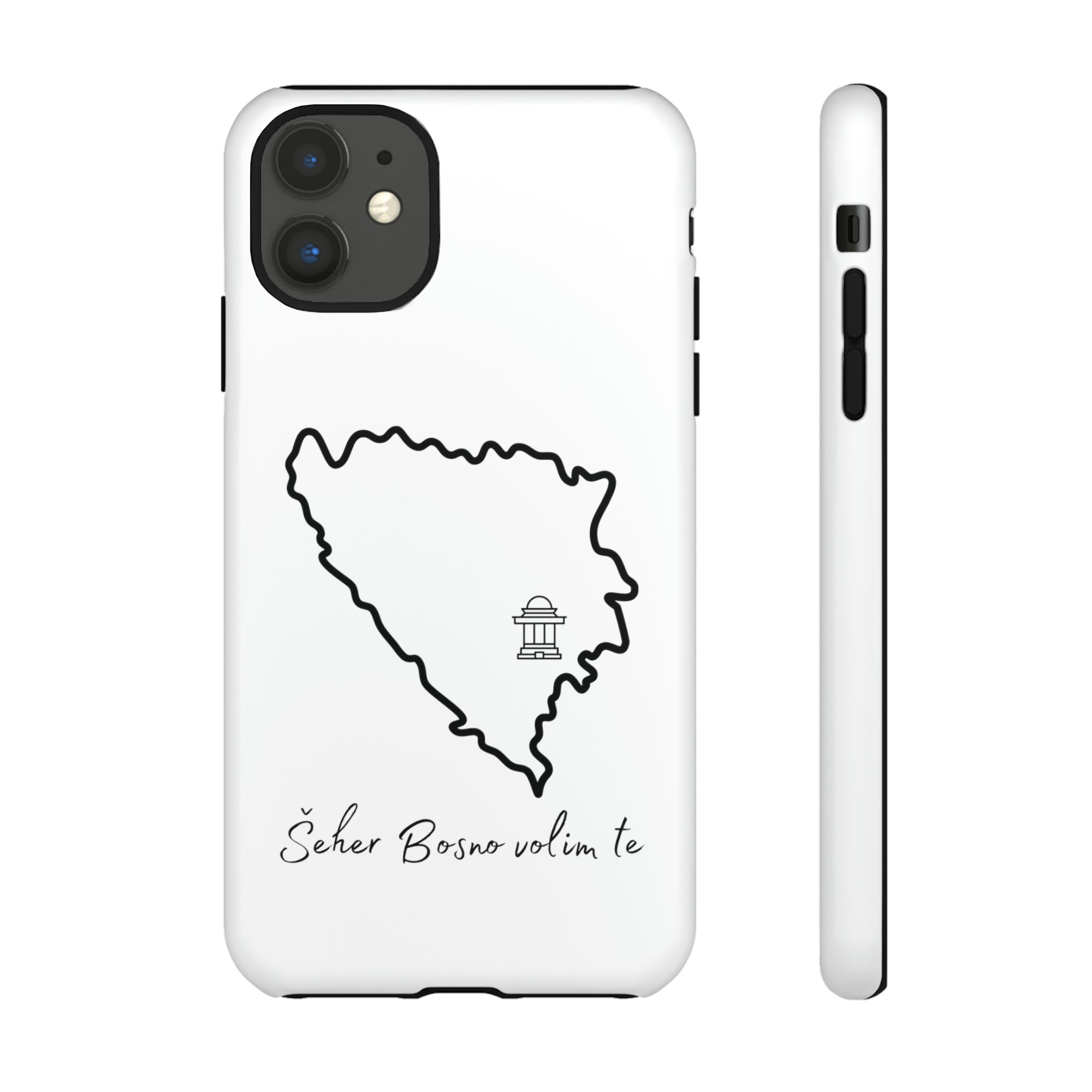 Šeher Bosno Volim Te Phone Case - White