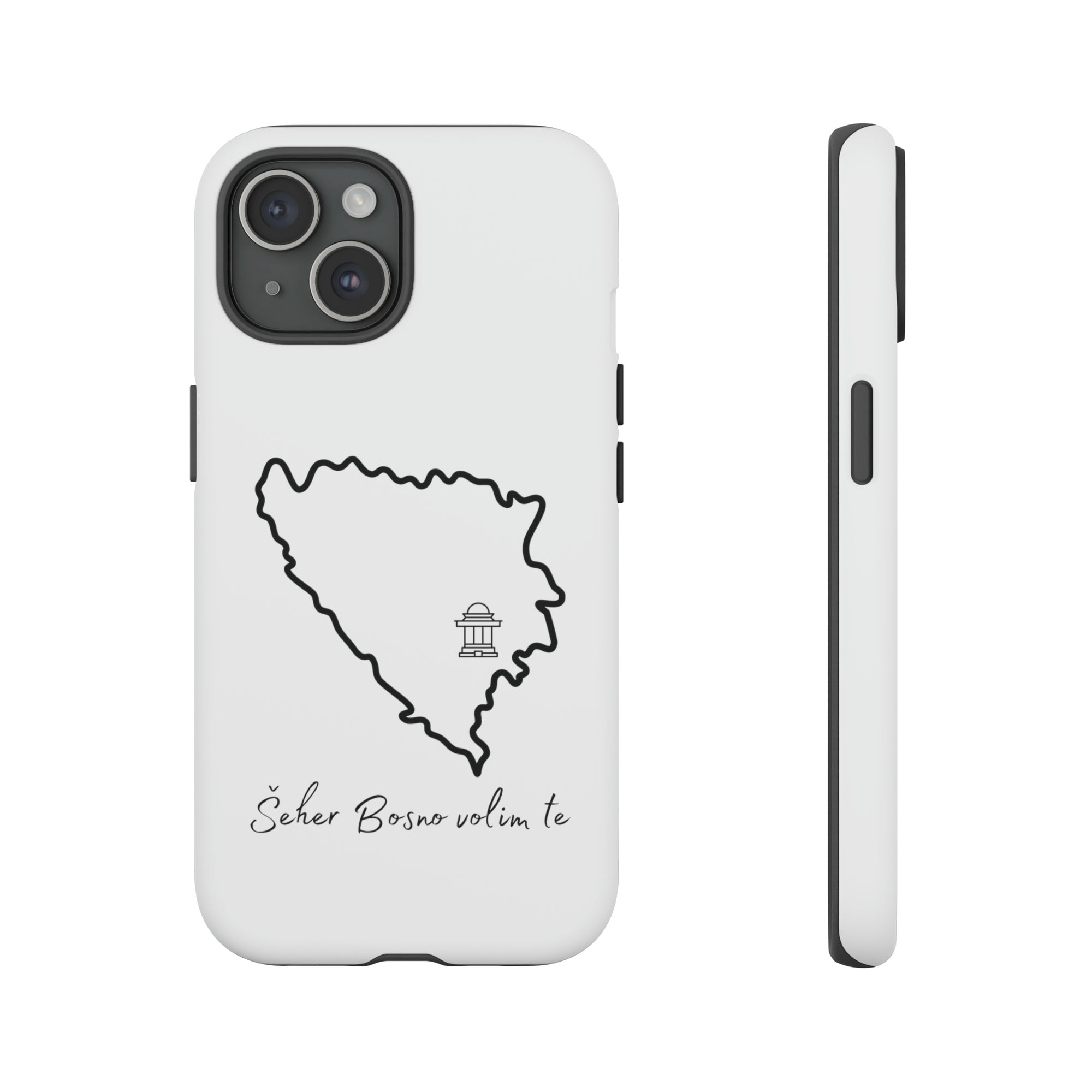 Šeher Bosno Volim Te Phone Case - White