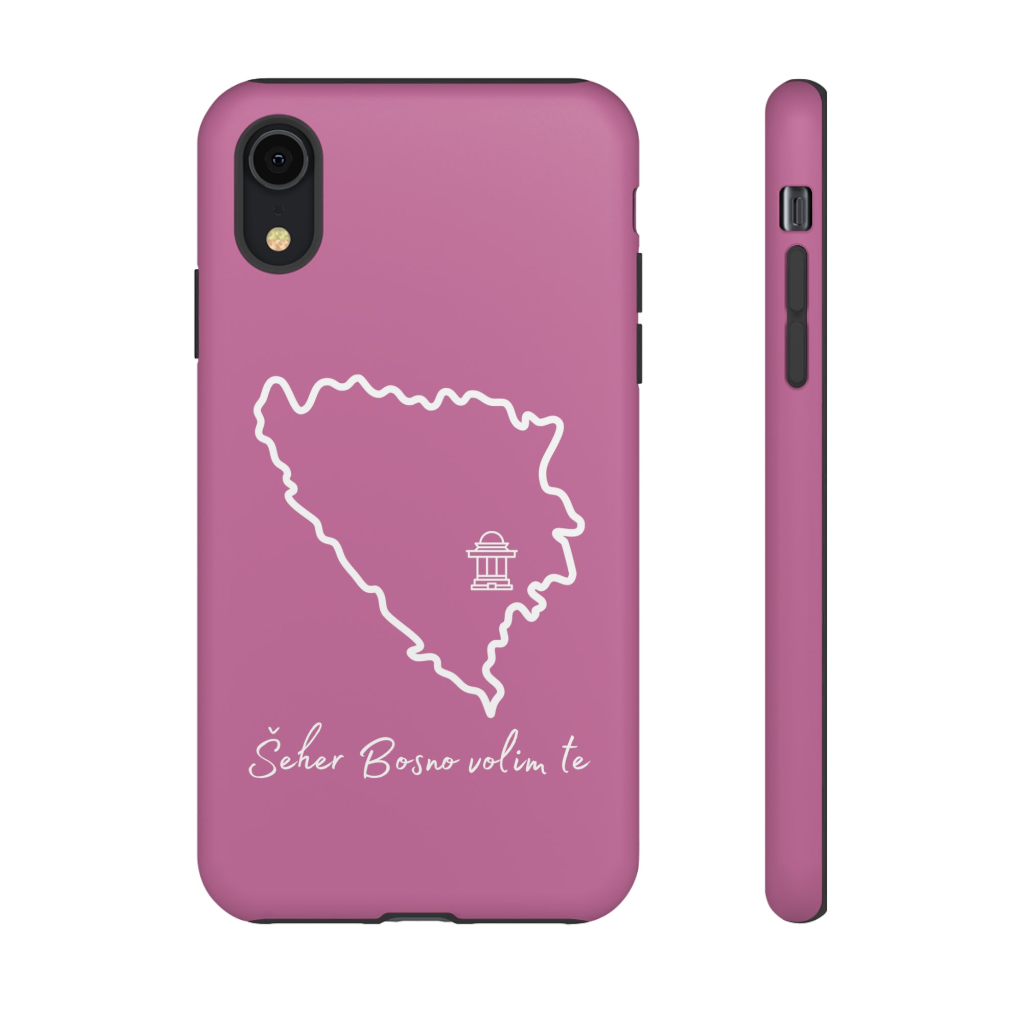 Šeher Bosno Volim Te Phone Case - Light Pink