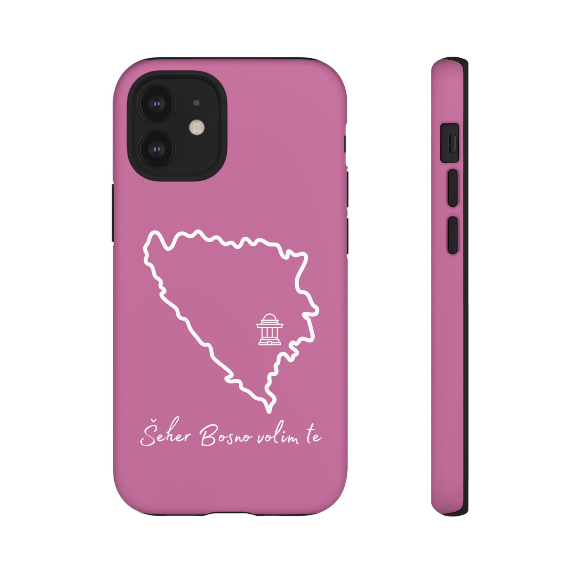 Šeher Bosno Volim Te Phone Case - Light Pink